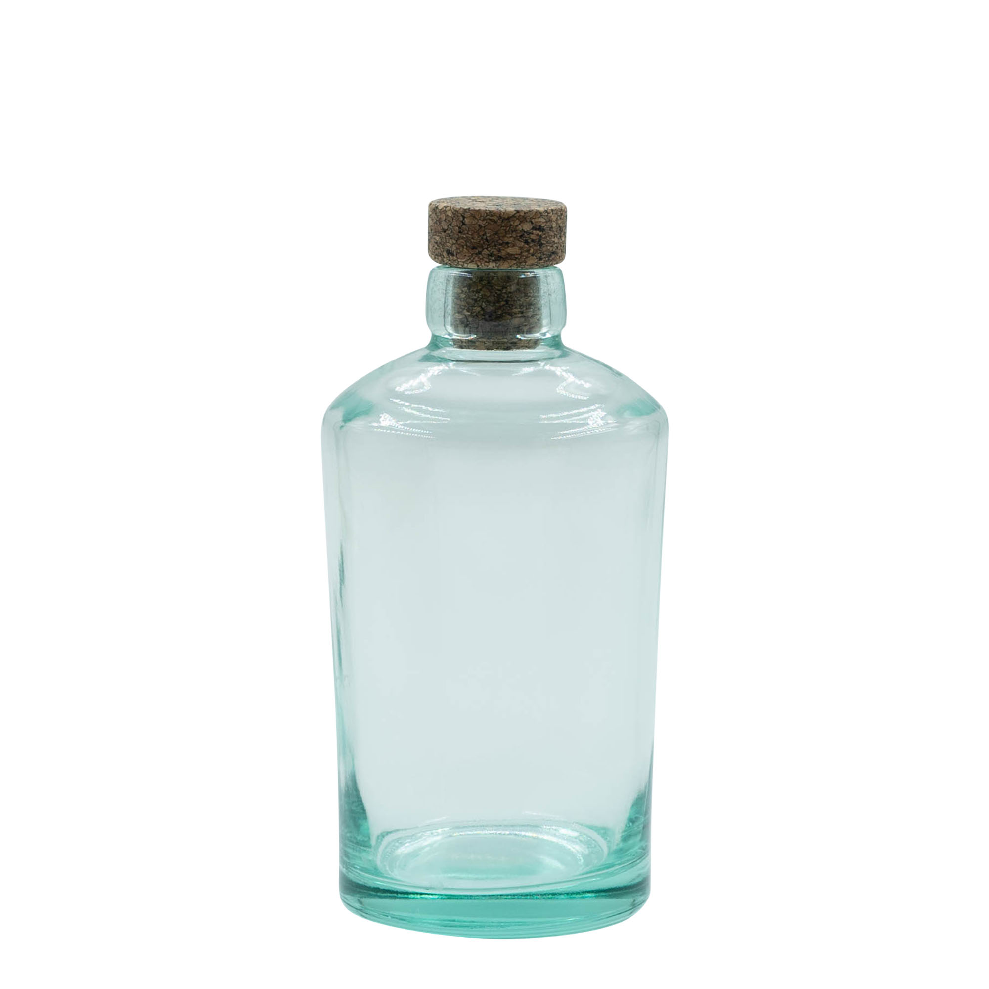 Botella de vidrio de 500 ml 'Barril', boca: corcho