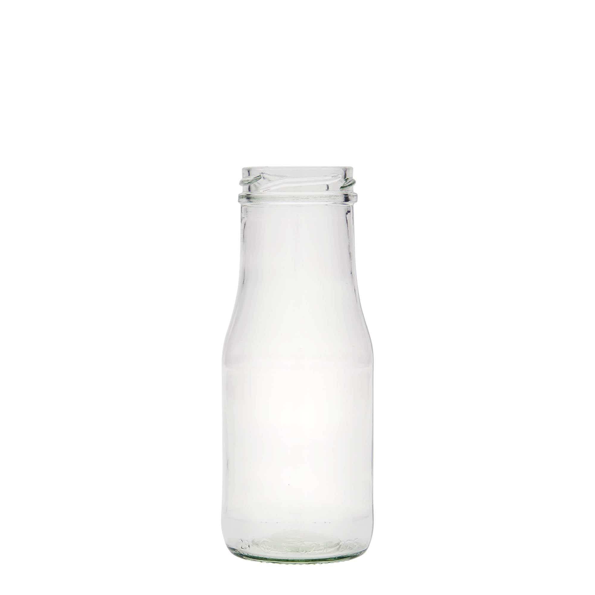 Botella de vidrio de 250 ml Susann, boca: Twist-off (TO 48)
