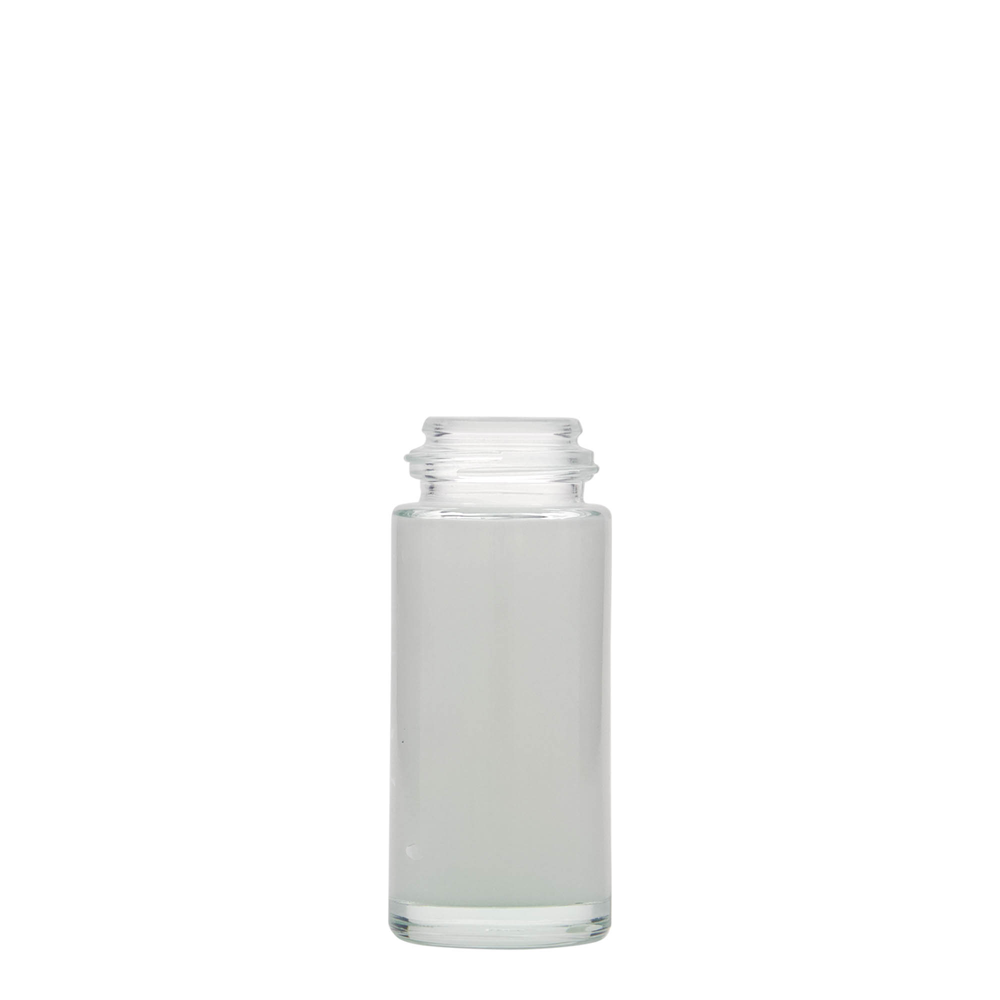 Botella roll-on de 50 ml, vidrio, boca: cierre de rosca