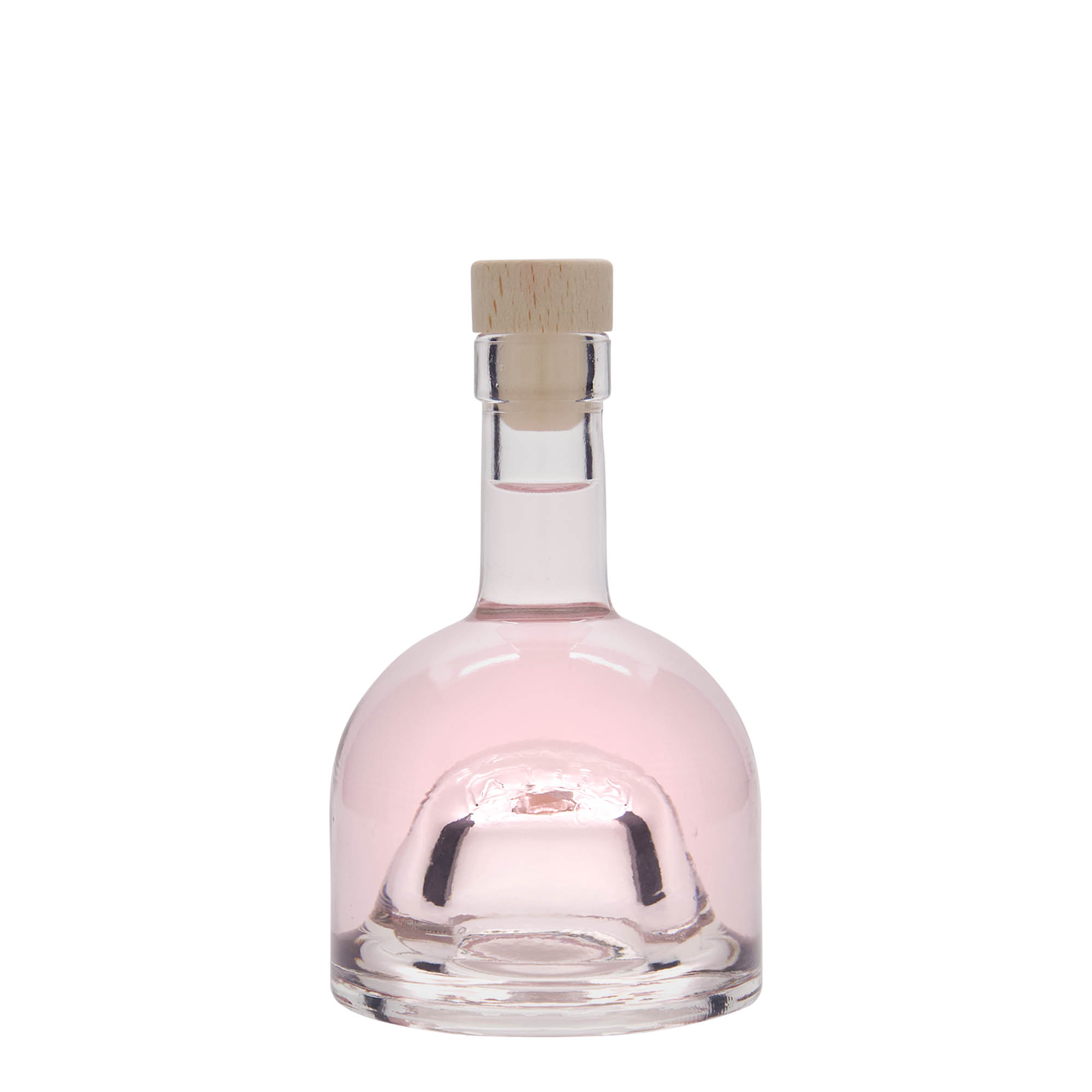 Botella de vidrio de 200 ml 'Kato', boca: corcho