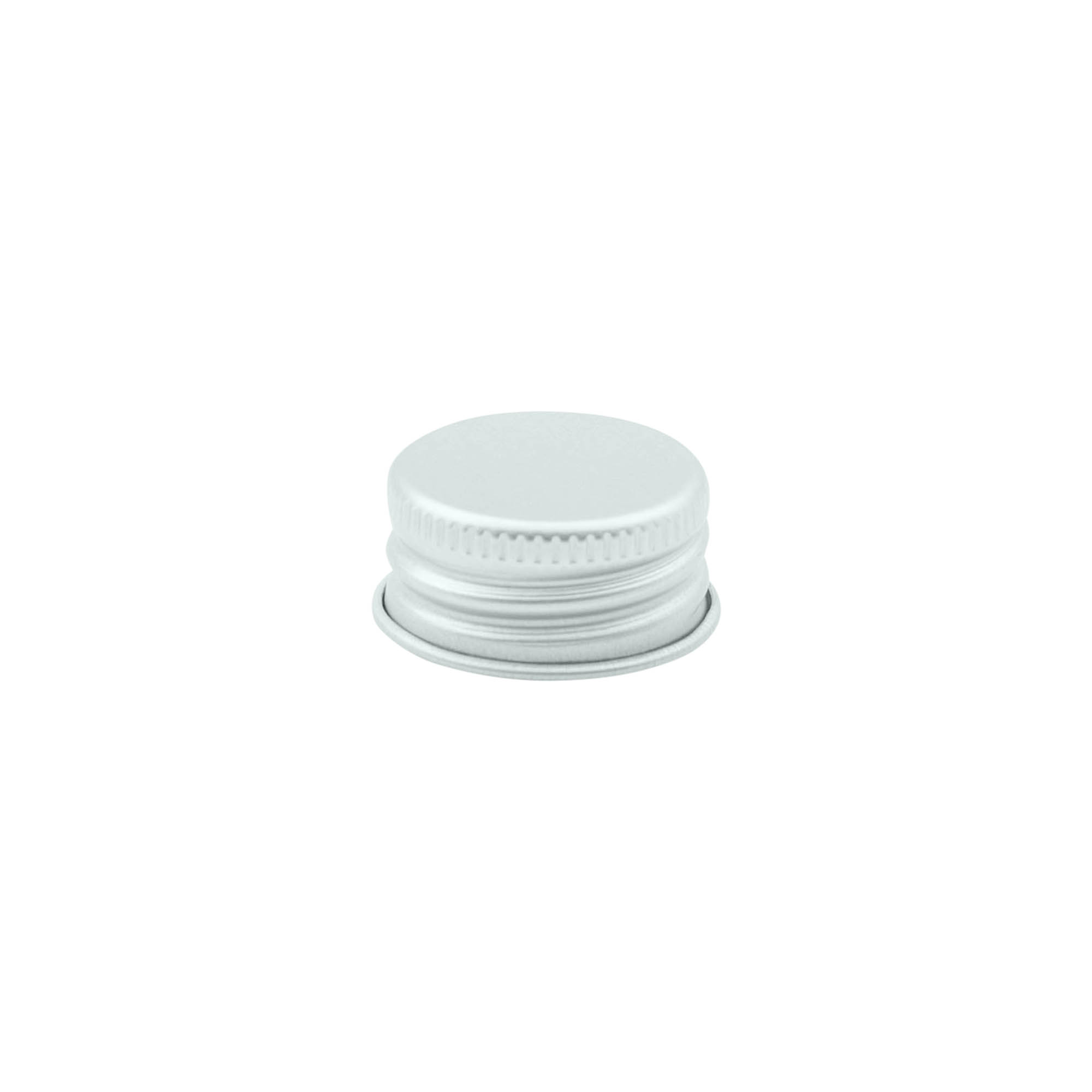 Tapa de rosca, metal, plateado, para boca: 24/410 Tapa de rosca, metal, plateado, para boca: 24/410