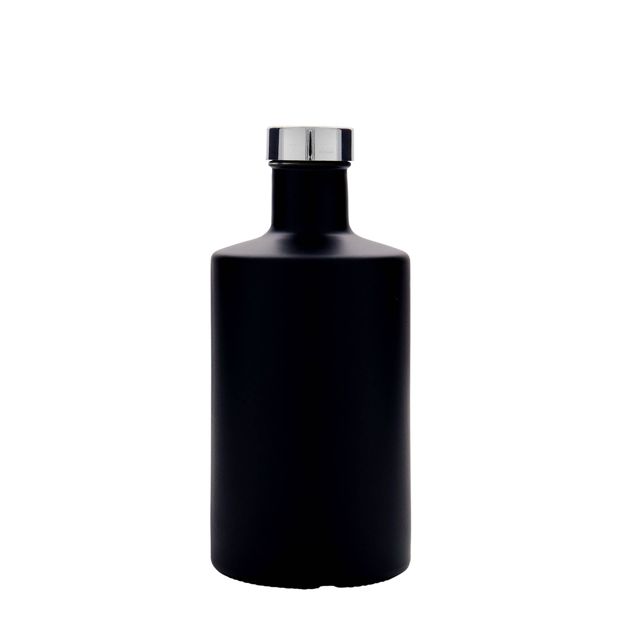 Botella de vidrio 'Caroline' de 500 ml, negro, boca: GPI 33