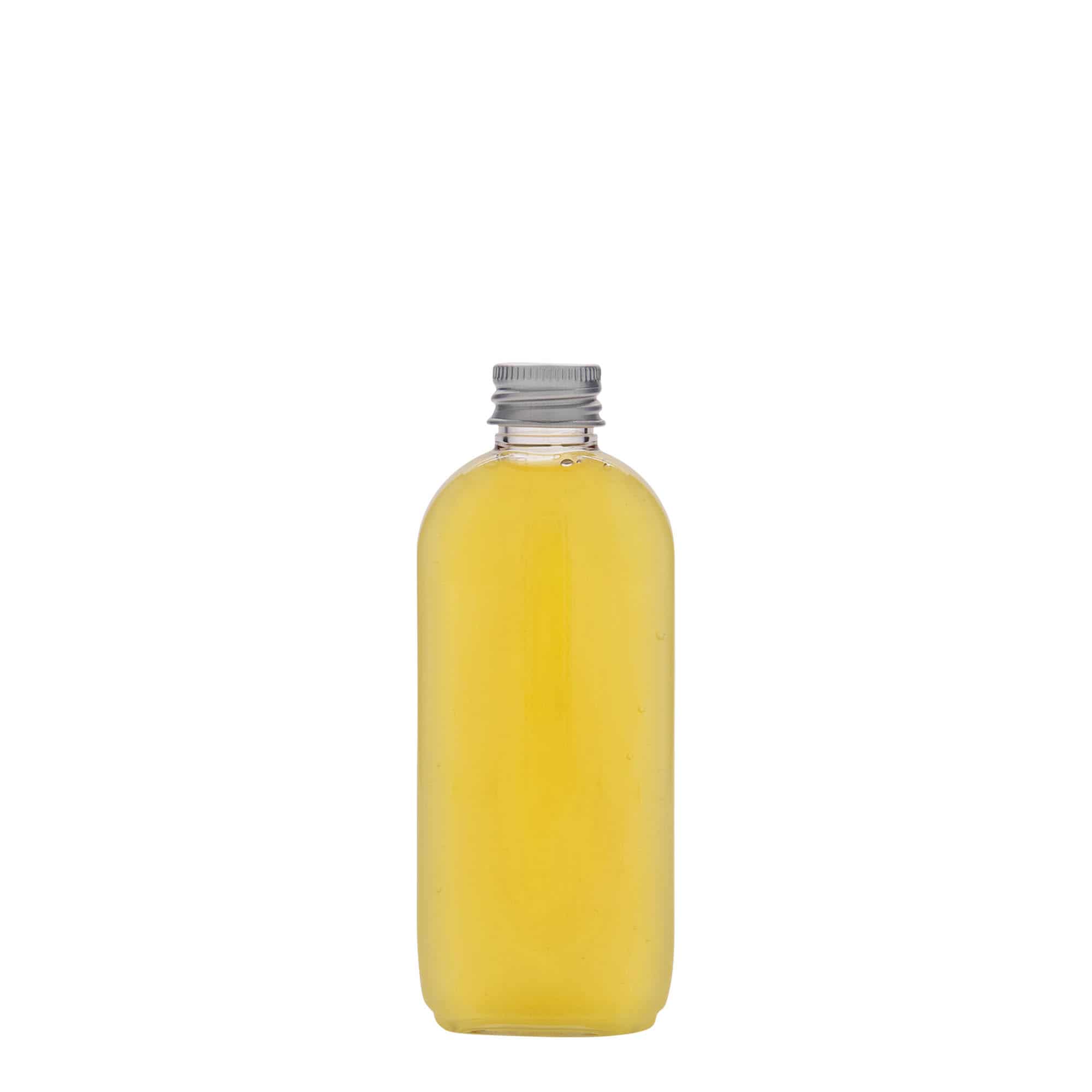 Botella de PET 'Iris' de 100 ml, ovalada, plástico, boca: 20/410