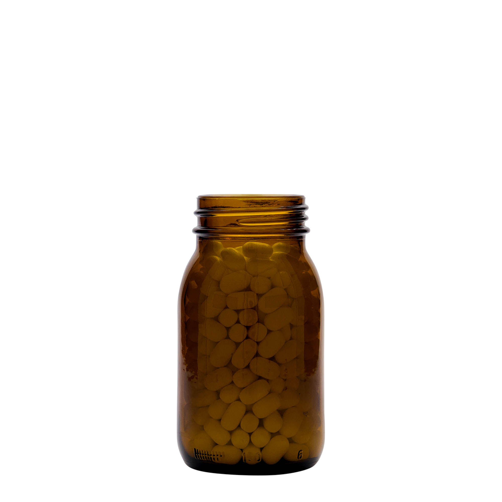 150 ml Frasco de cuello ancho, marrón, boca: DIN 45