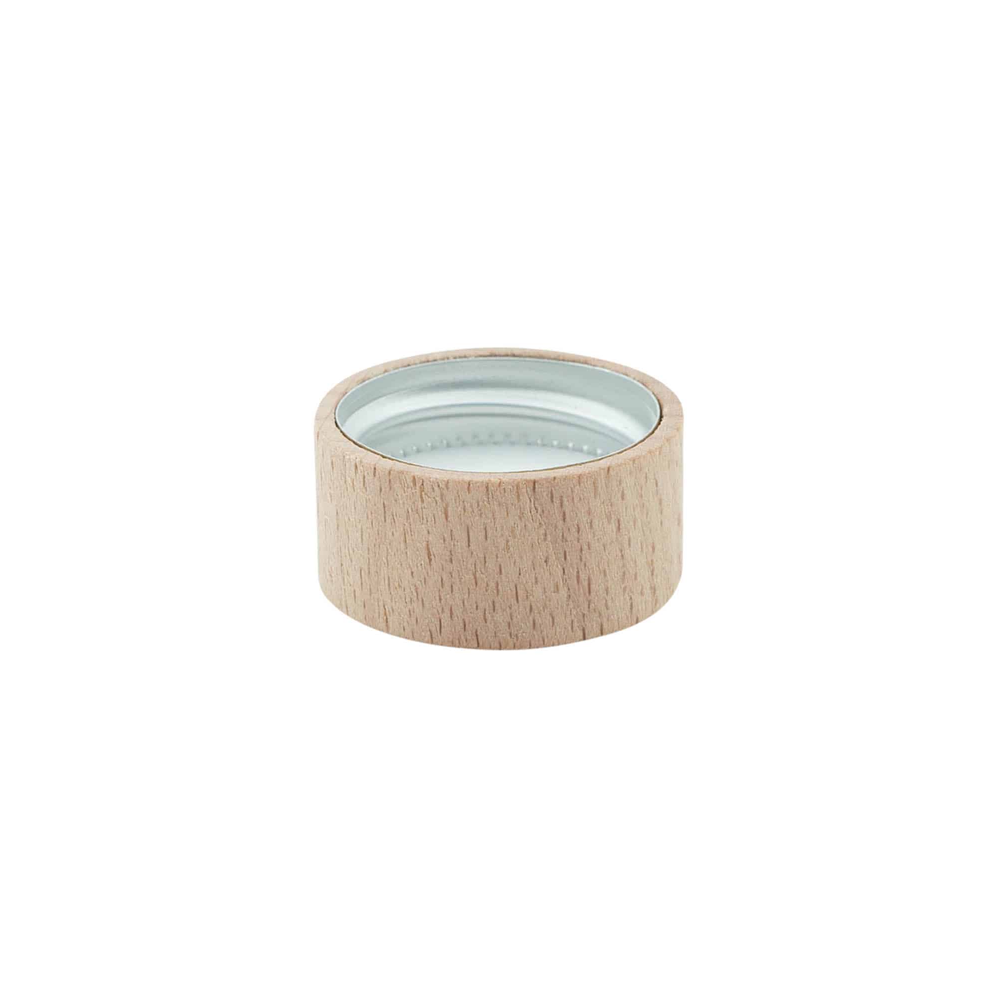Tapón de rosca, madera, beige, para boca: GPI 28/400