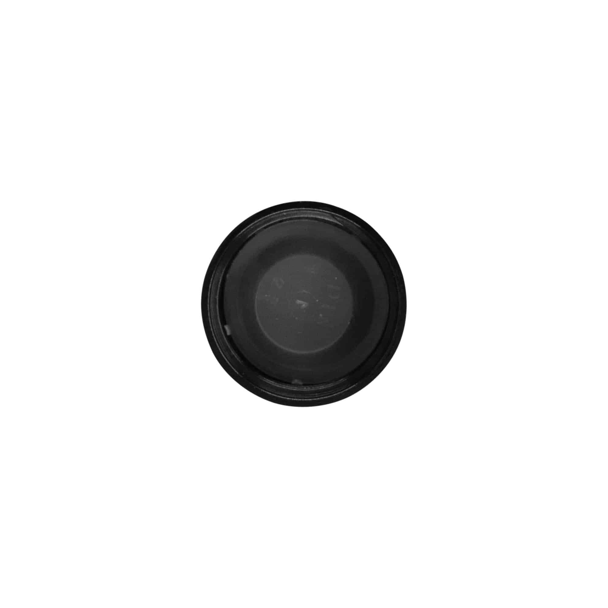 Tapón de rosca, plástico de HPM, negro, para boca: DIN 25