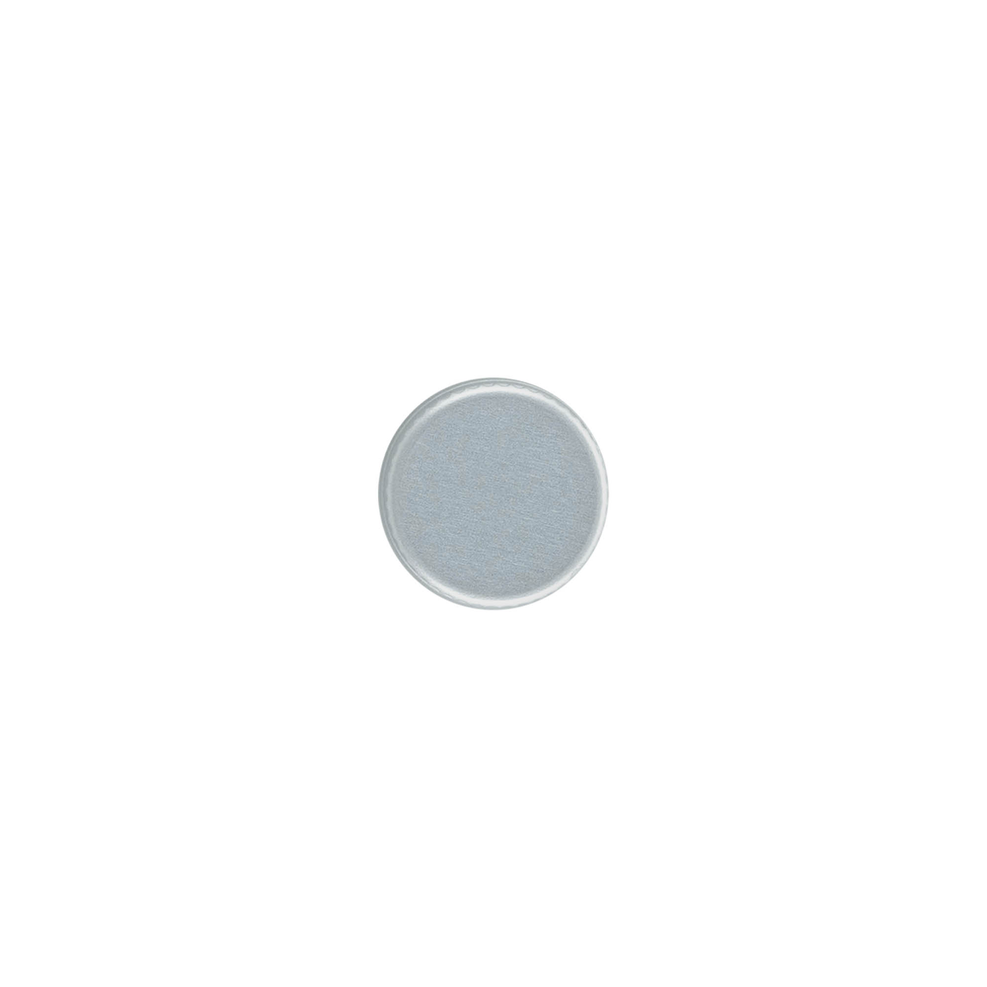 Tapa roscada, metal, plateada, para boquilla: PP 18