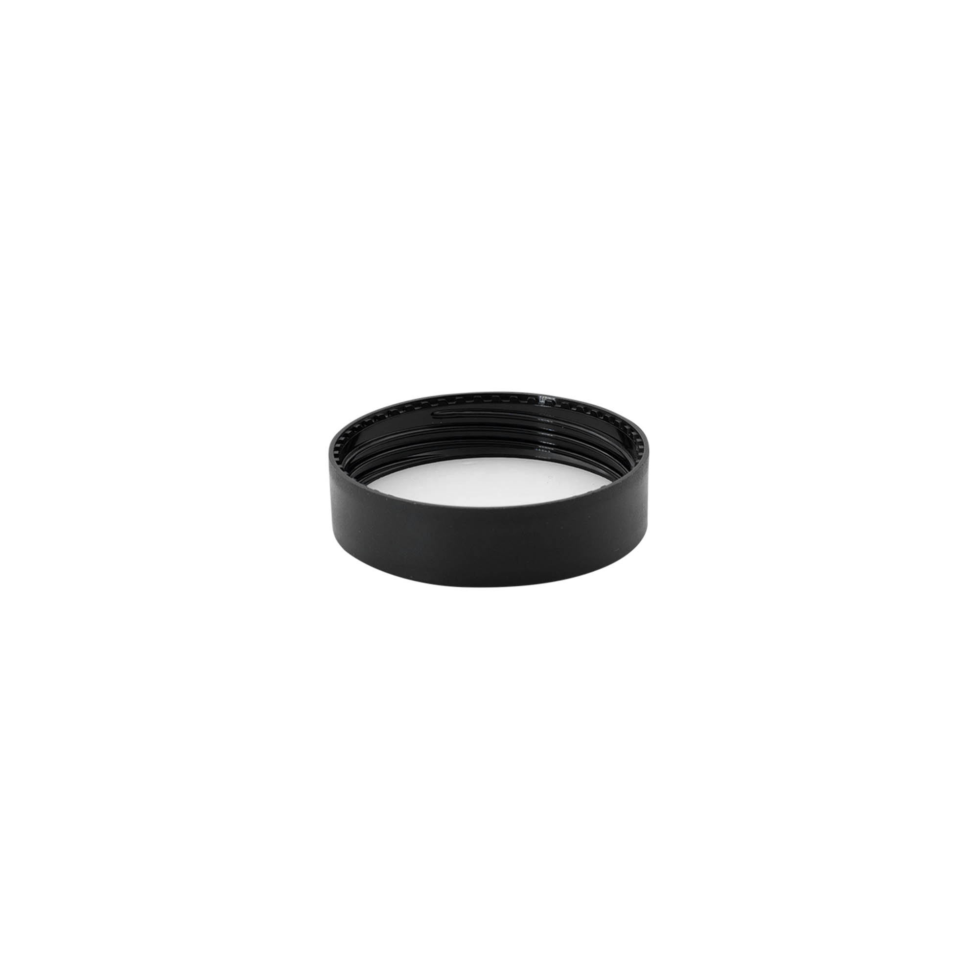 Tapa de rosca para 30 ml 'Antonella', plástico PP, negro Tapa de rosca para 30 ml 'Antonella', plástico PP, negro