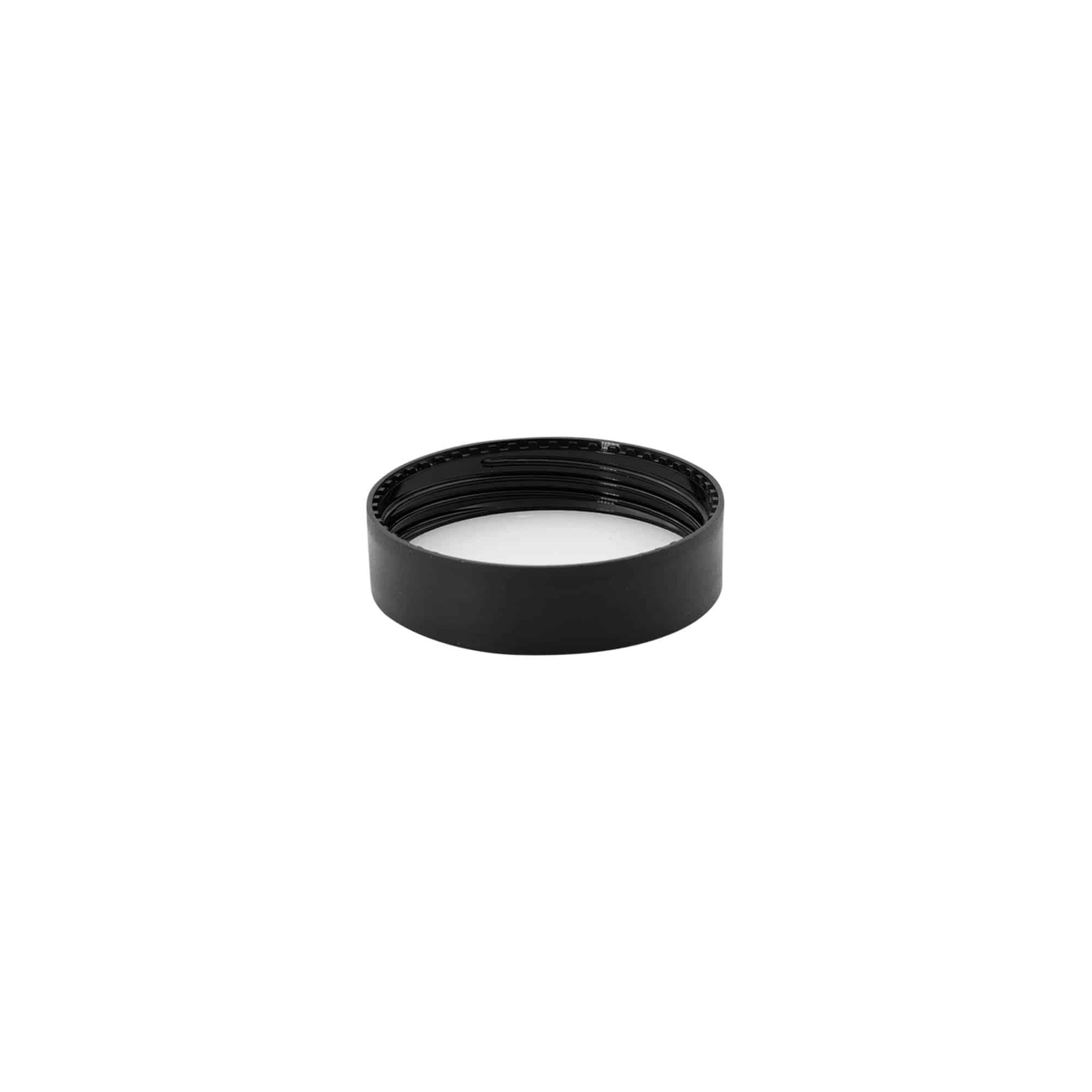 Tapa de rosca para 30 ml «Antonella», plástico PP, negro