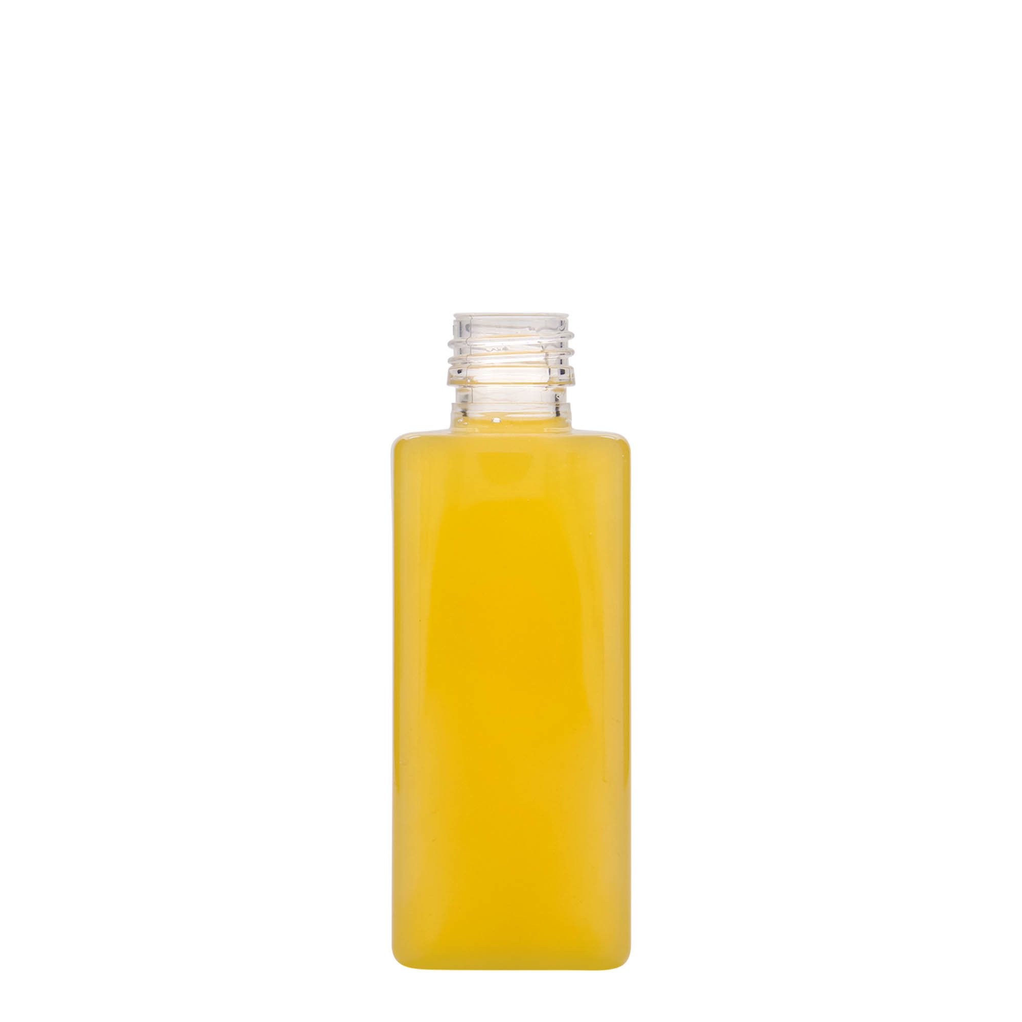 Botella PET de 250 ml 'Karl', cuadrada, plástico, boca: PP 28 Botella PET de 250 ml 'Karl', cuadrada, plástico, boca: PP 28