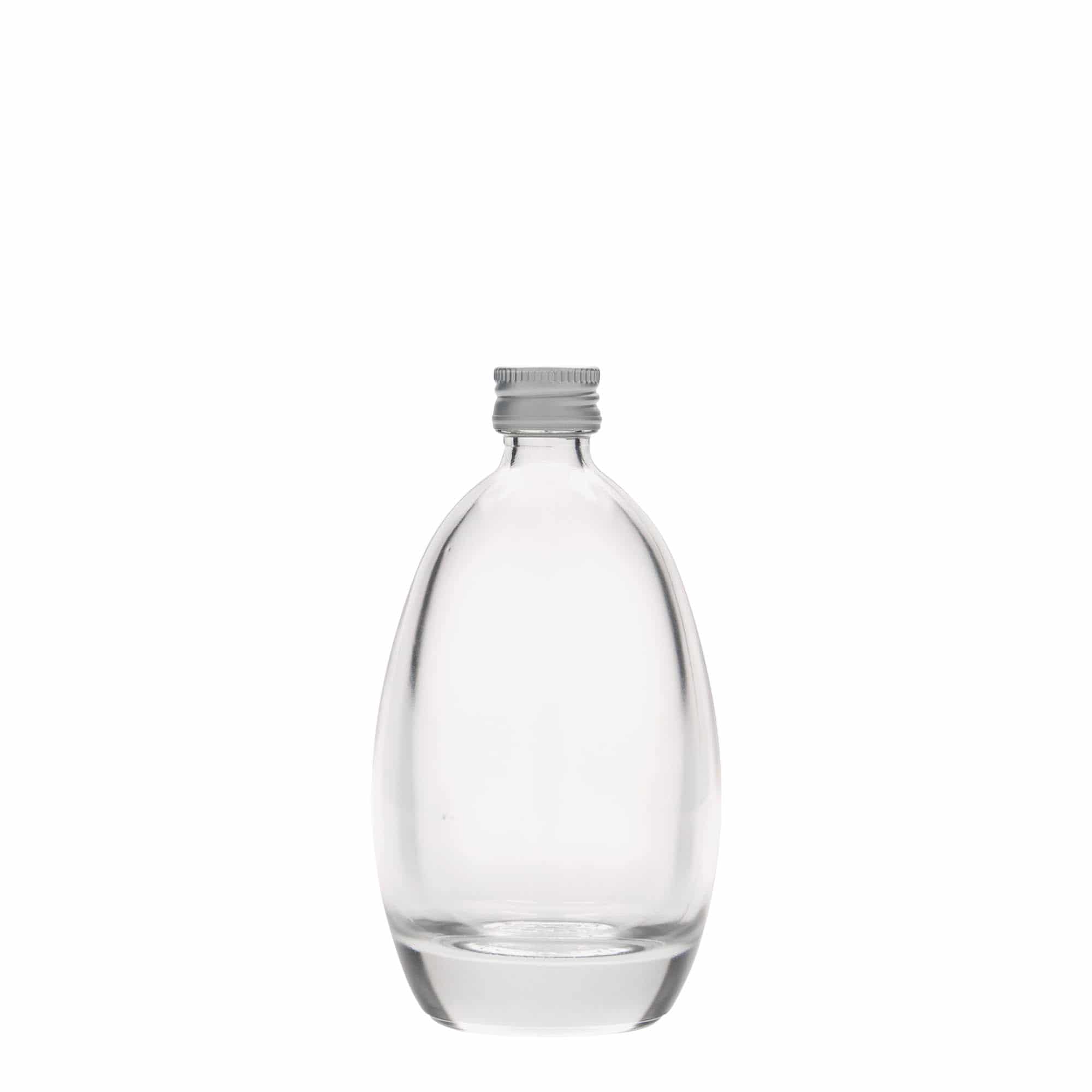 Botella de vidrio de 100 ml 'Huevo', boca: PP 18