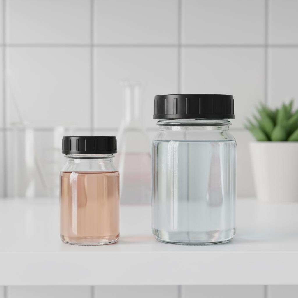 30 ml frasco de cuello ancho, boca: DIN 32