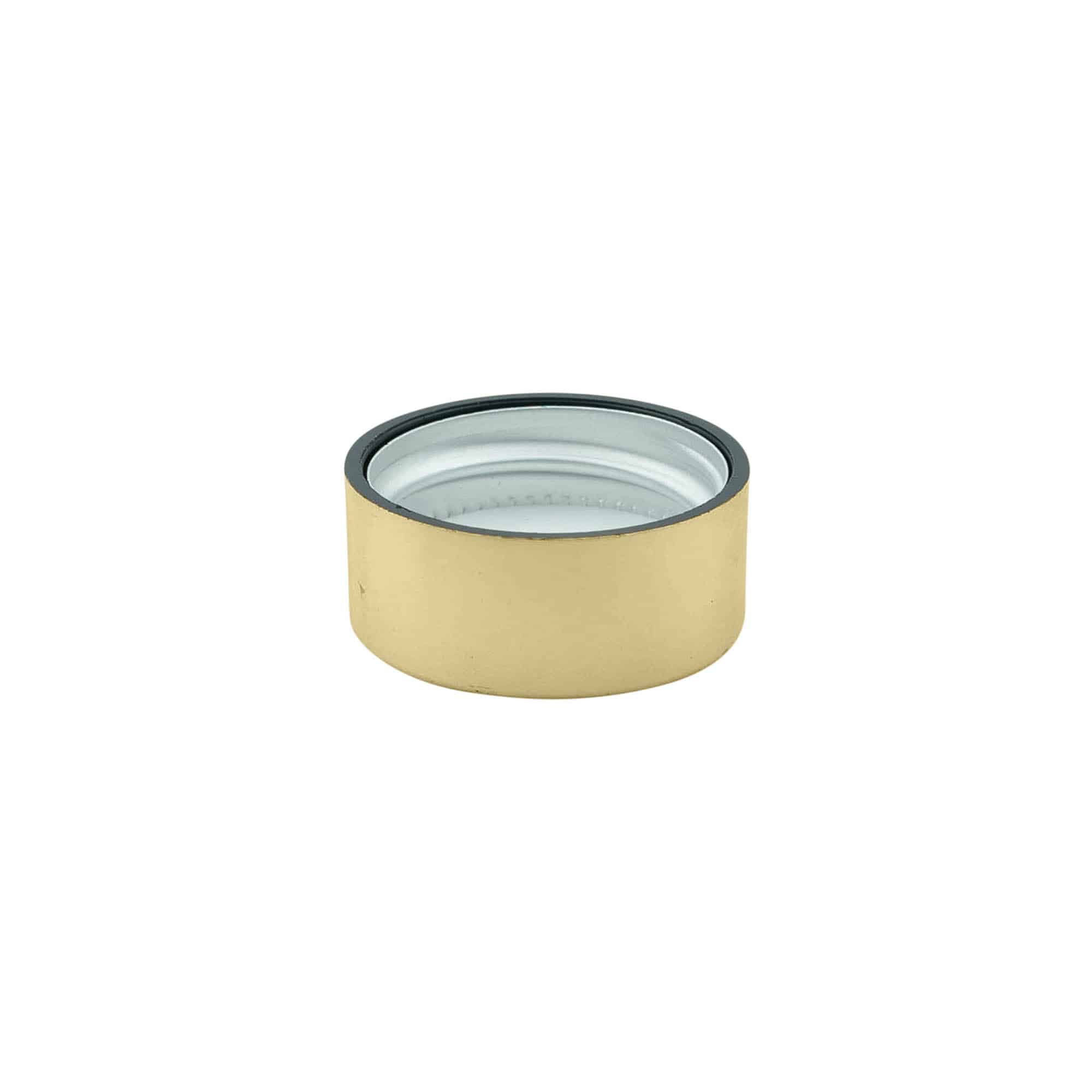 Tapa roscada, plástico ABS, dorado, para boca: GPI 28/400