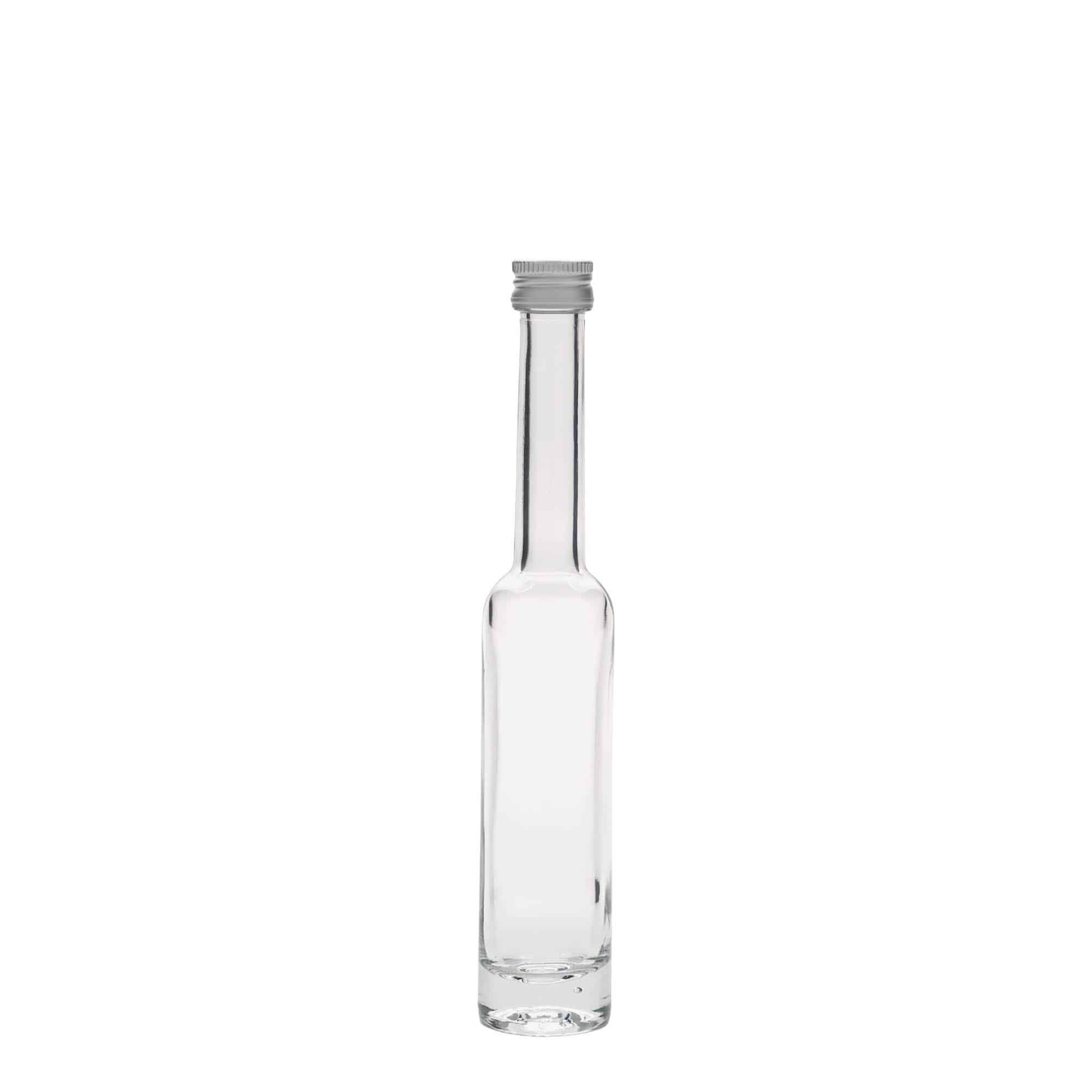 Botella de vidrio 'Platina' de 40 ml, boca: PP 18