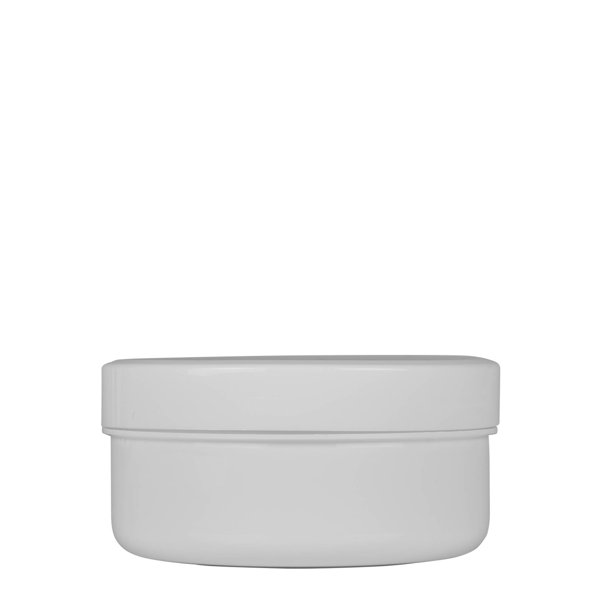 250 ml bote de plástico 'White Line', PP, blanco, boca: cierre de rosca 250 ml bote de plástico 'White Line', PP, blanco, boca: cierre de rosca