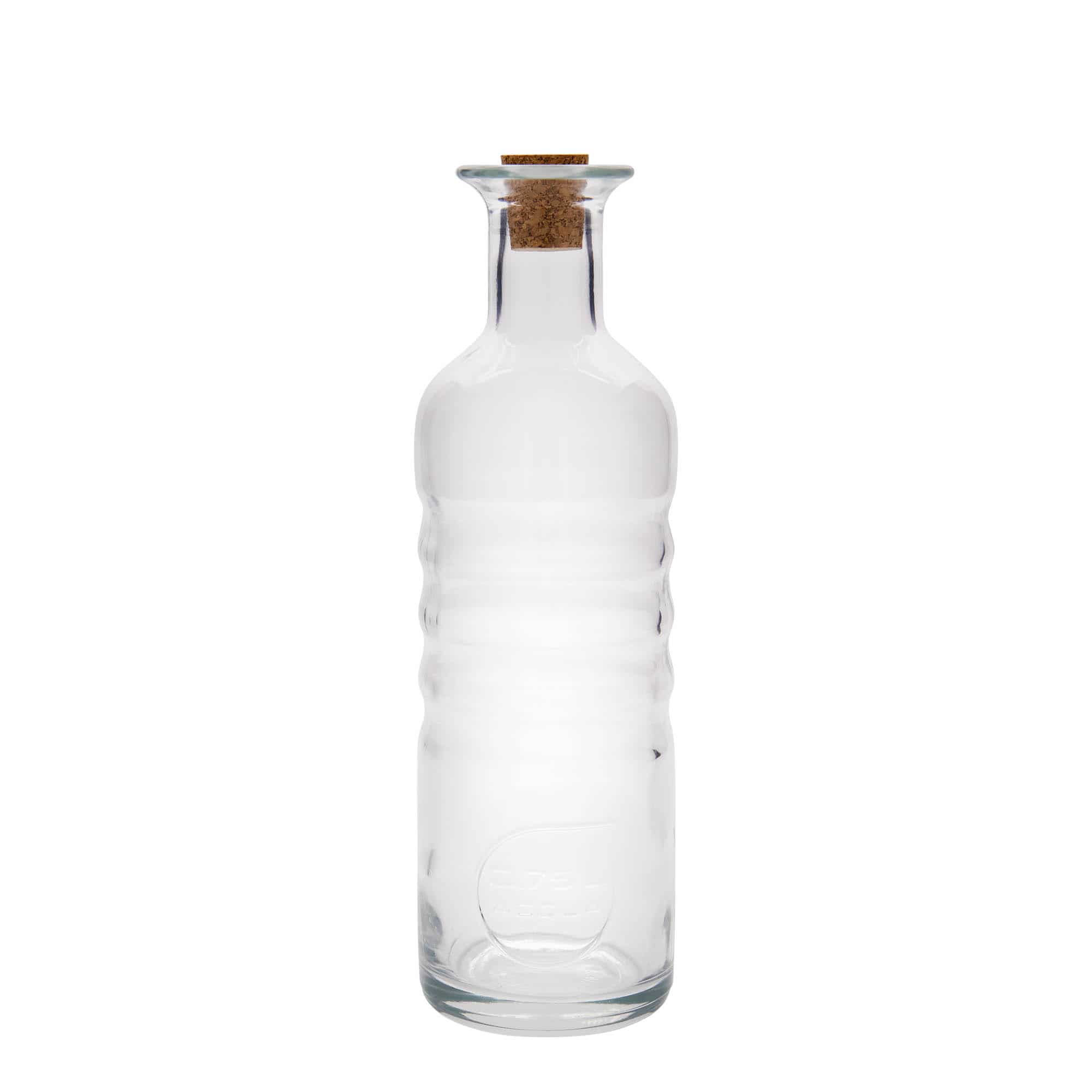 Botella de vidrio 'Optima Acqua' de 750 ml, boca: corcho