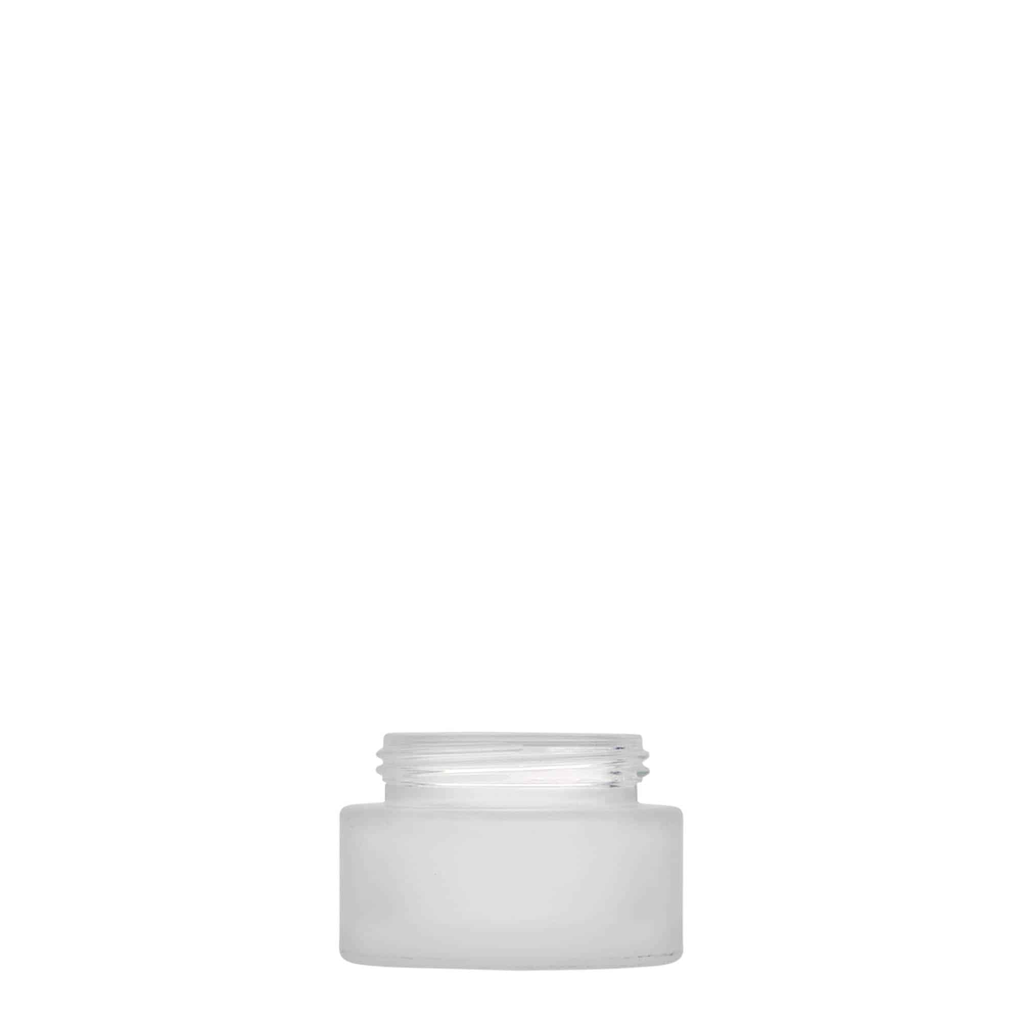 Bote 'Platin Edition' de 15 ml, vidrio, efecto helado, boca: tapón de rosca Bote 'Platin Edition' de 15 ml, vidrio, efecto helado, boca: tapón de rosca