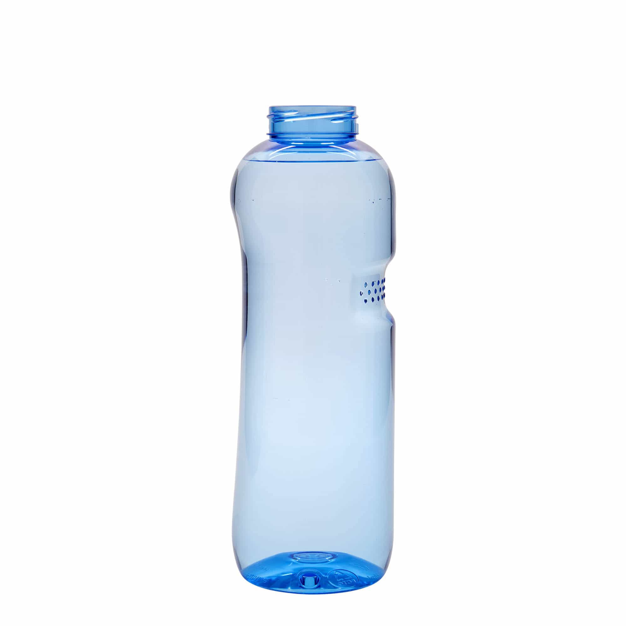 Botella de agua de PET 'Kavodrink' de 1000 ml, plástico, azul