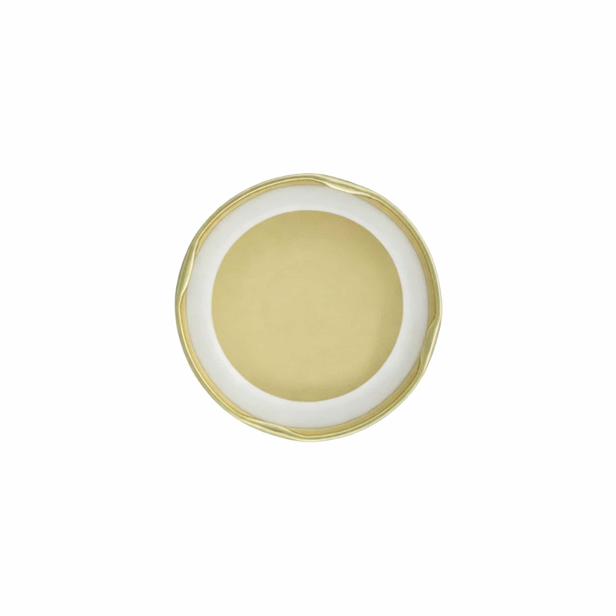 Tapa Twist-off, hojalata, esterilizable, dorada, para boca: TO 66