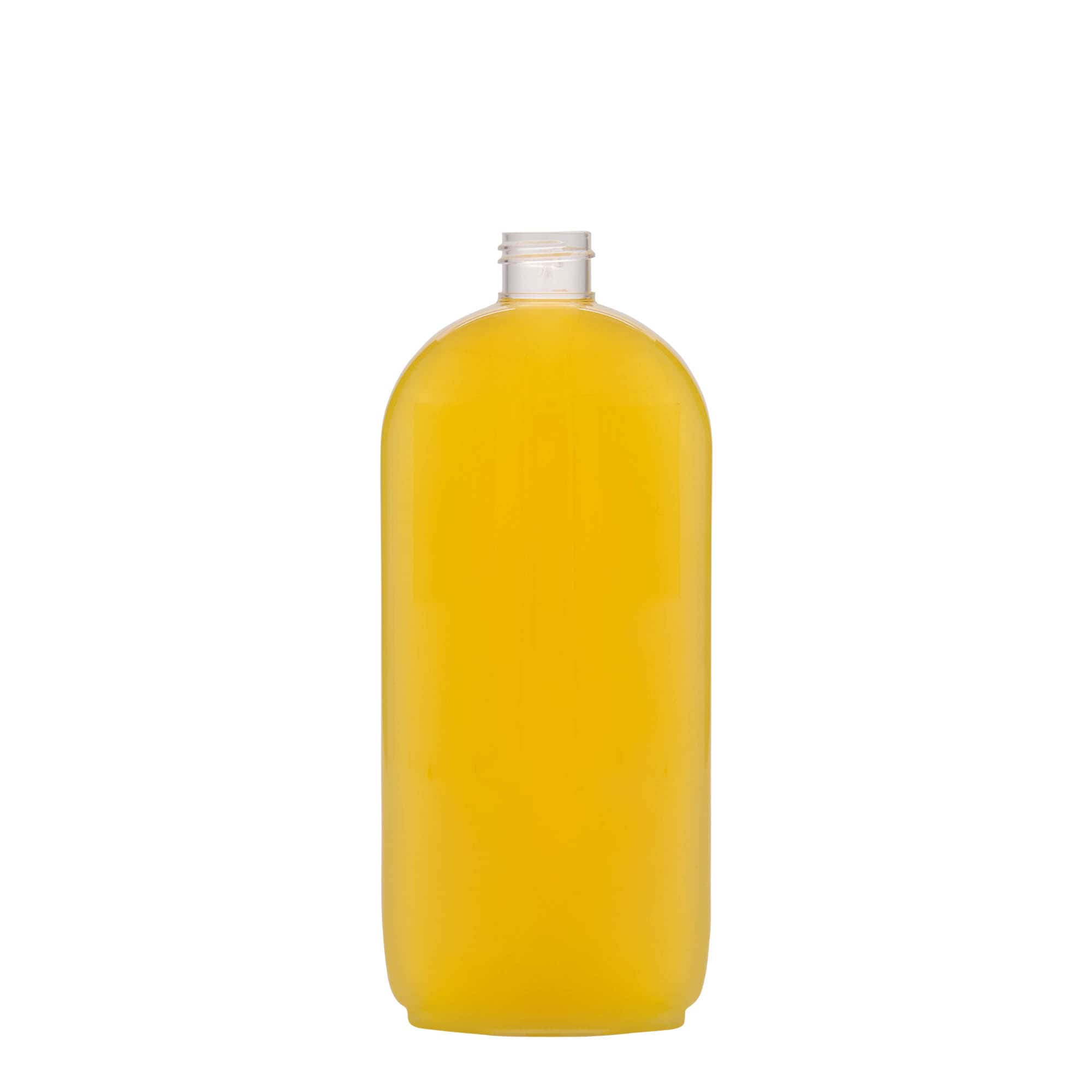 Botella de PET 'Iris' de 500 ml, ovalada, plástico, boca: GPI 24/410