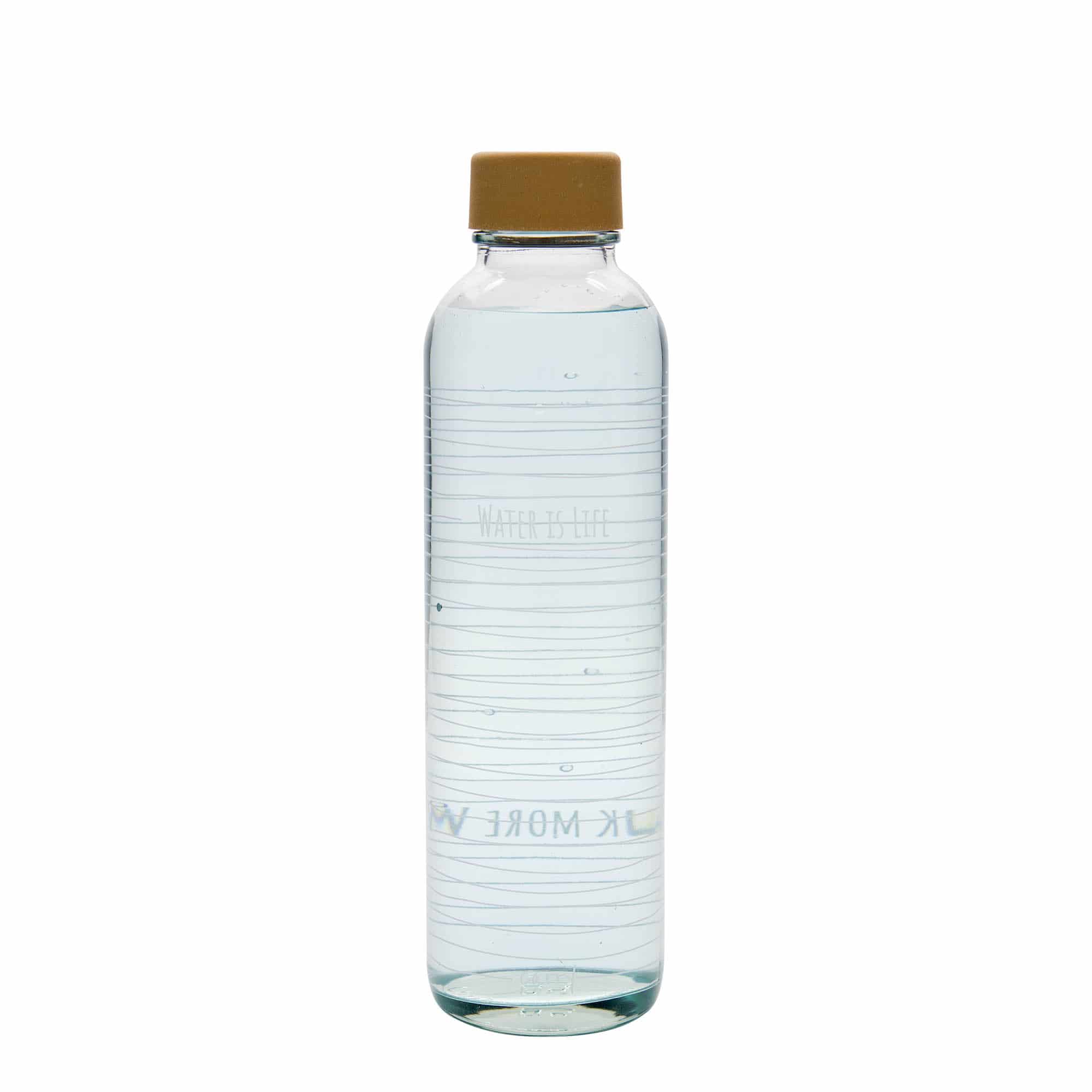Botella de agua 'CARRY Bottle' de 700 ml, motivo: Water is Life, boca: tapón de rosca