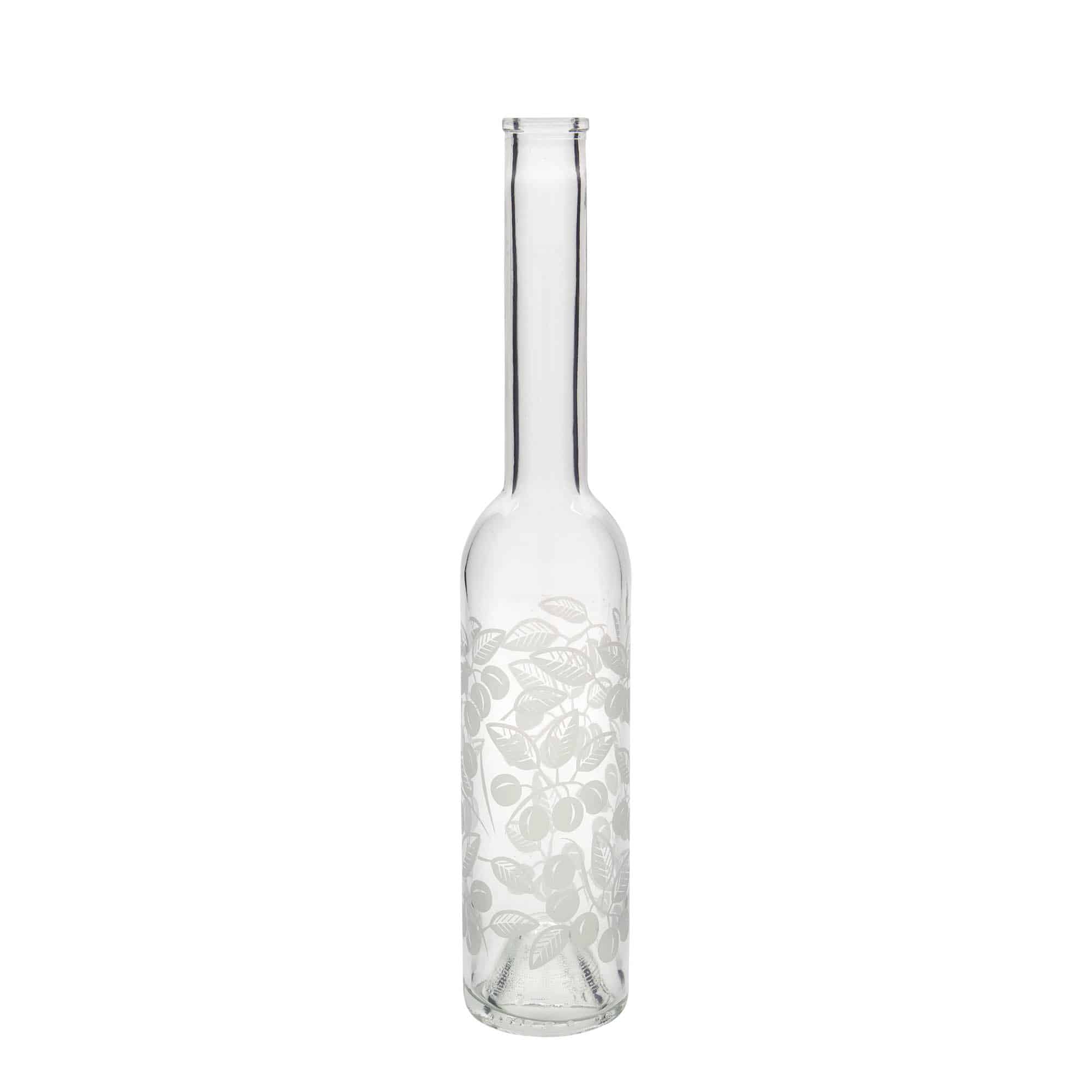 Botella de vidrio 'Opera' de 350 ml, motivo: mirabeles, boca: corcho Botella de vidrio 'Opera' de 350 ml, motivo: mirabeles, boca: corcho