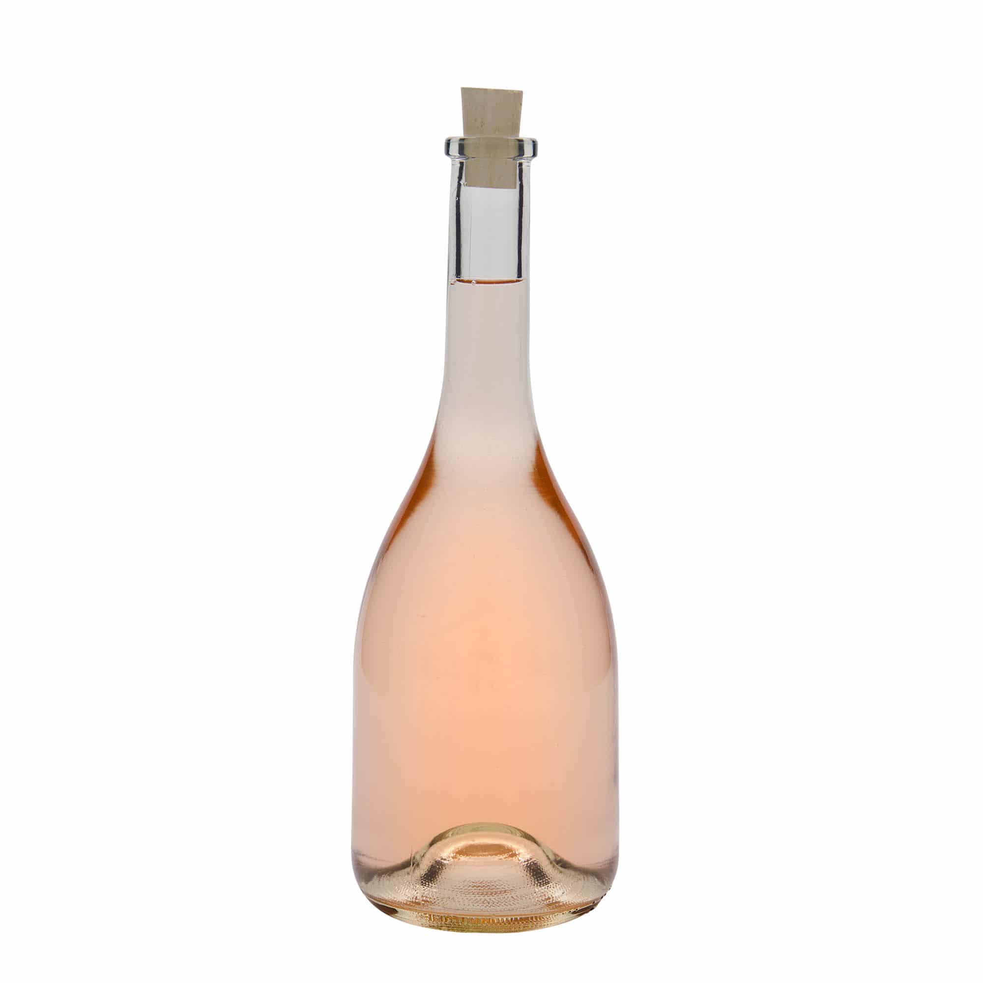 Botella de vidrio 'Rustica' de 750 ml, boca: corcho