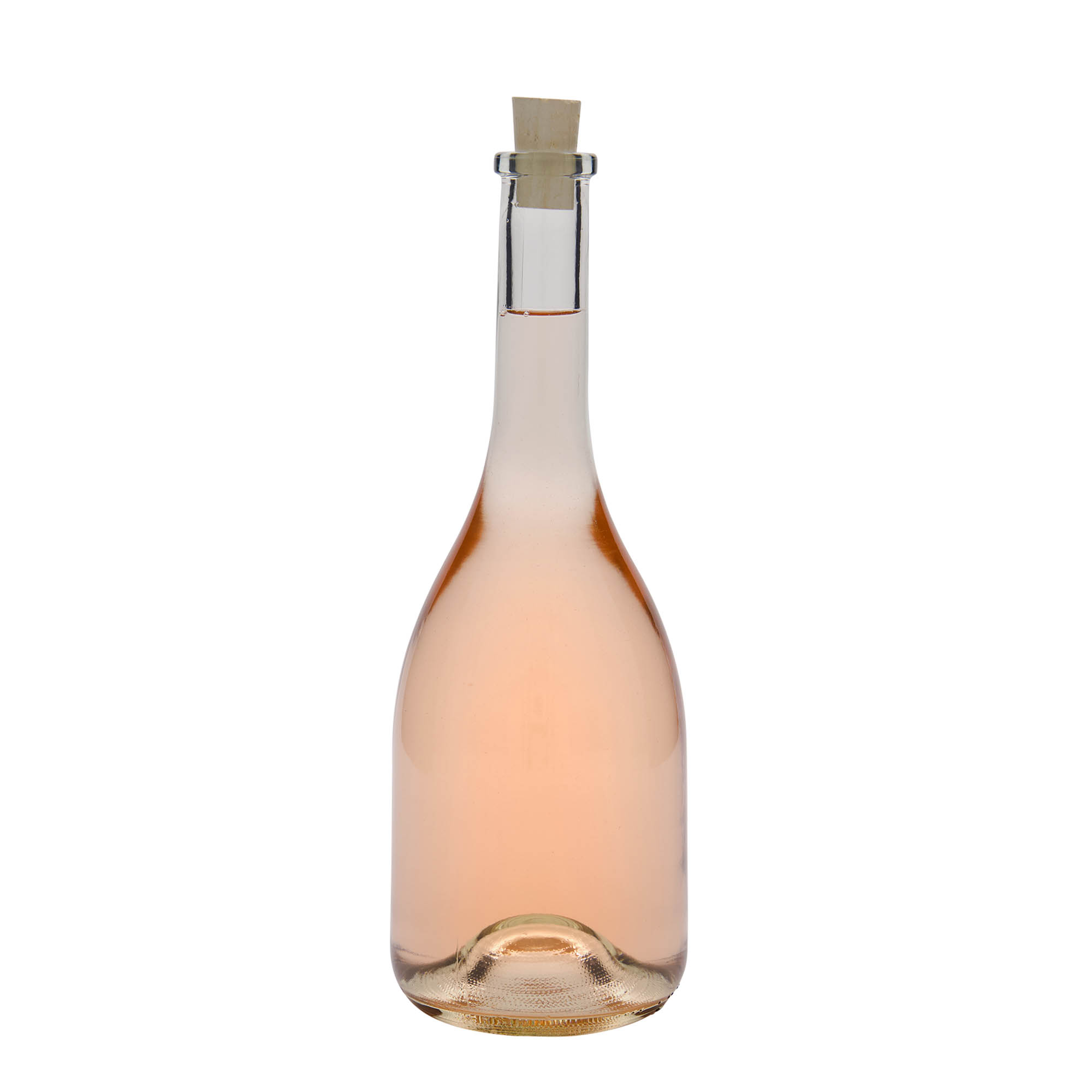 Botella de vidrio de 750 ml 'Rustica', boca: corcho