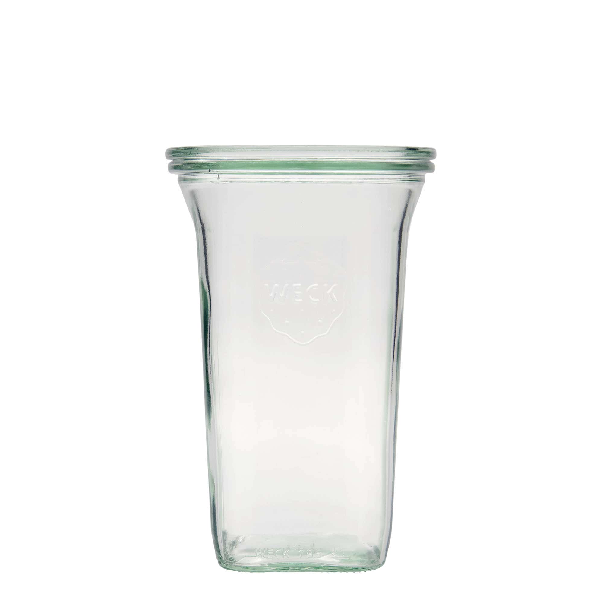 Tarro Quadro WECK de 795 ml, cuadrada, boca: borde redondo Tarro Quadro WECK de 795 ml, cuadrada, boca: borde redondo
