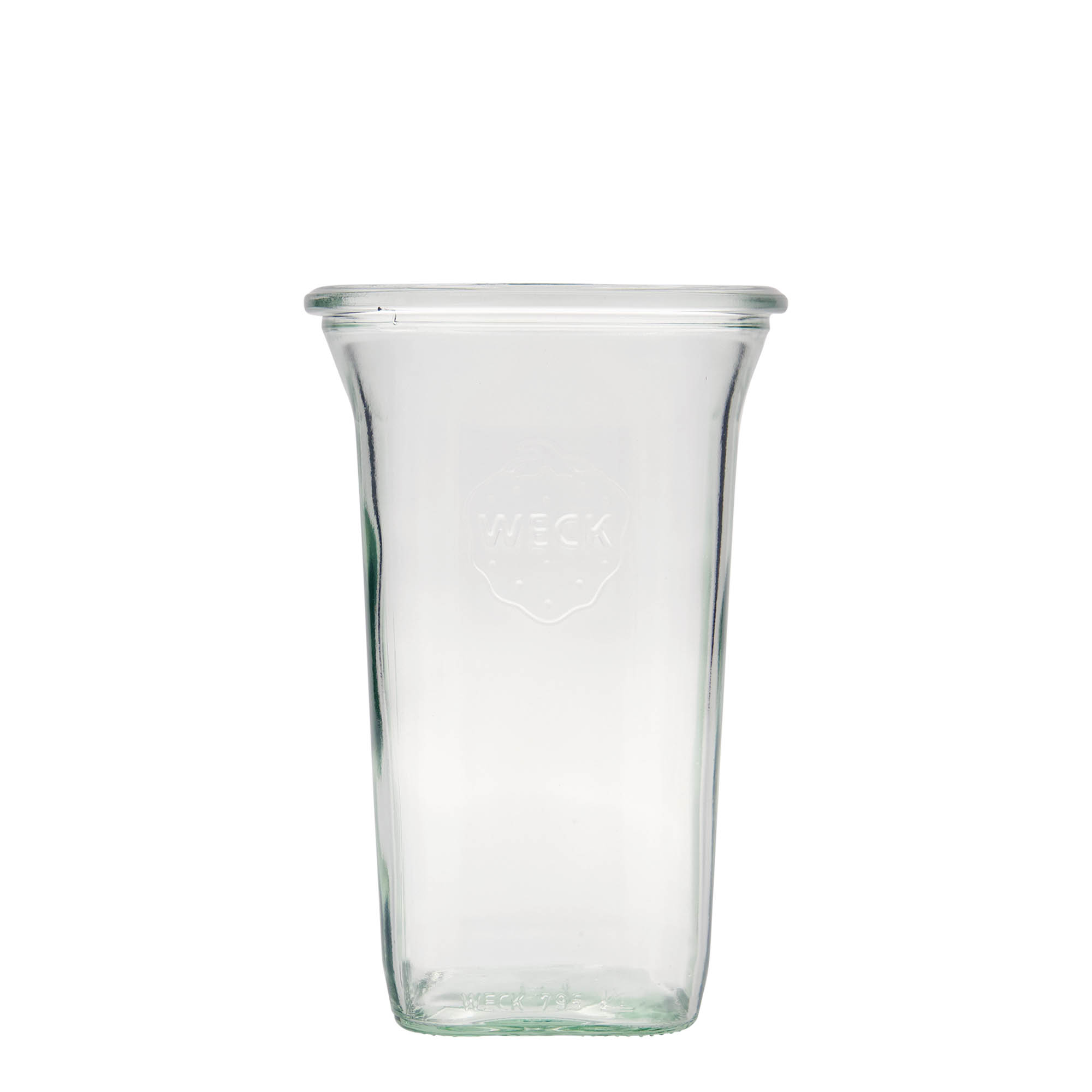 795 ml WECK-Quadroglas, cuadrado, boca: borde redondo