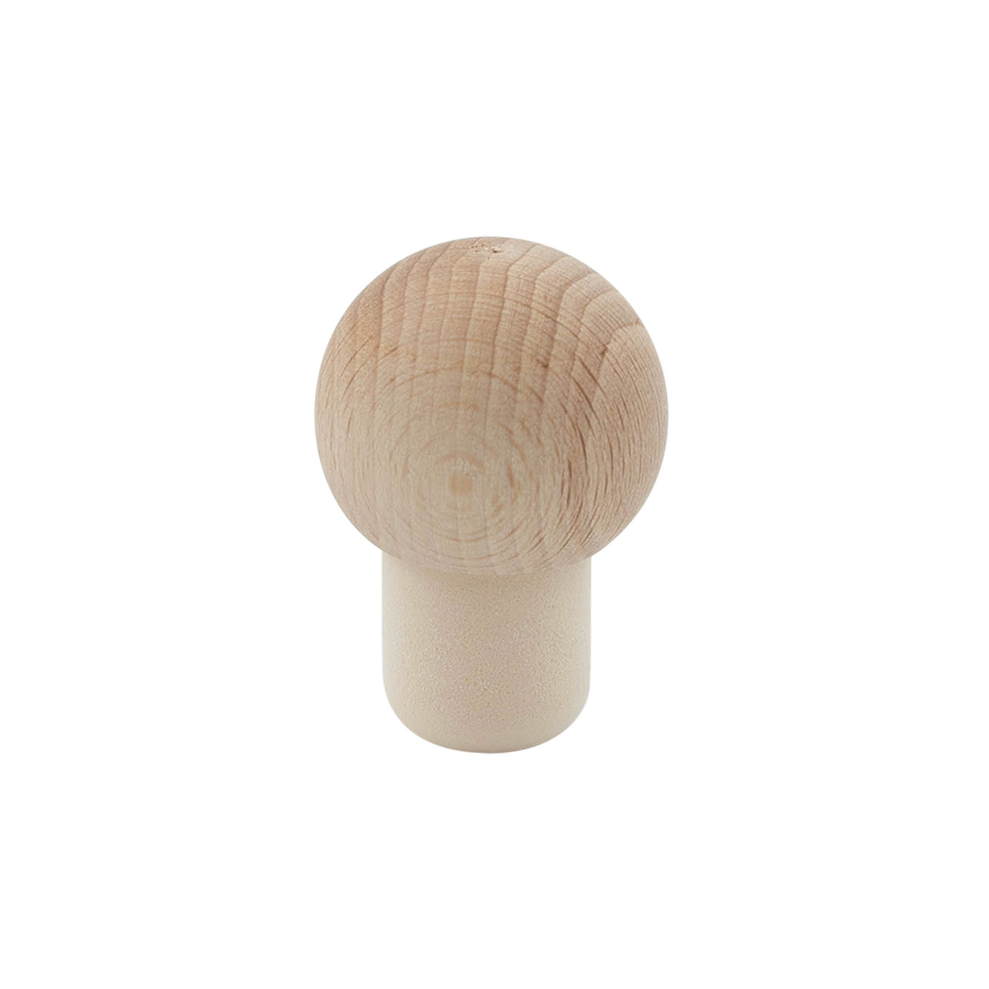 Tapón de agarre de corcho 19 mm 'bola', madera/plástico, para boca: corcho