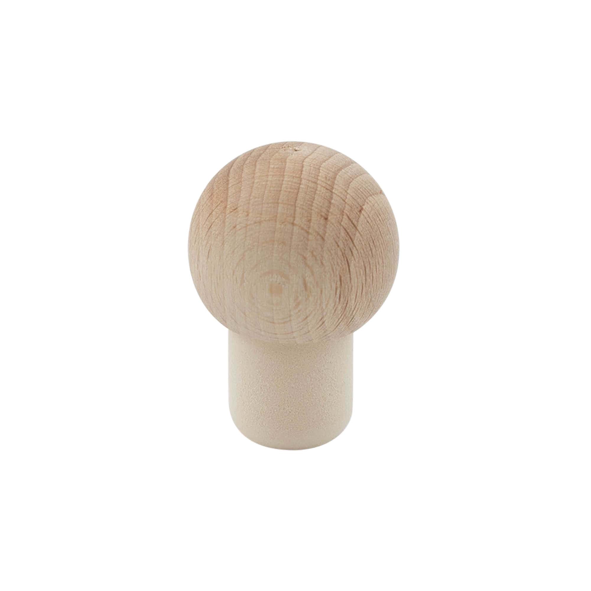 Tapón de agarre de corcho 19 mm «bola», madera/plástico, para boca: corcho