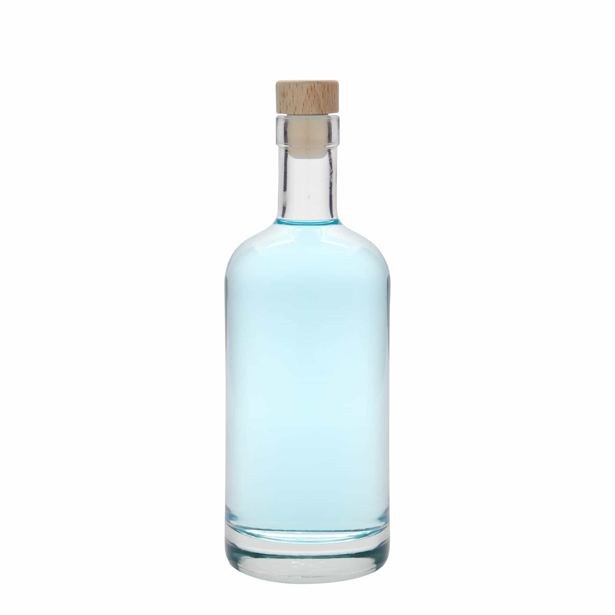 Botella de vidrio 'Linea Uno' de 500 ml, boca: corcho