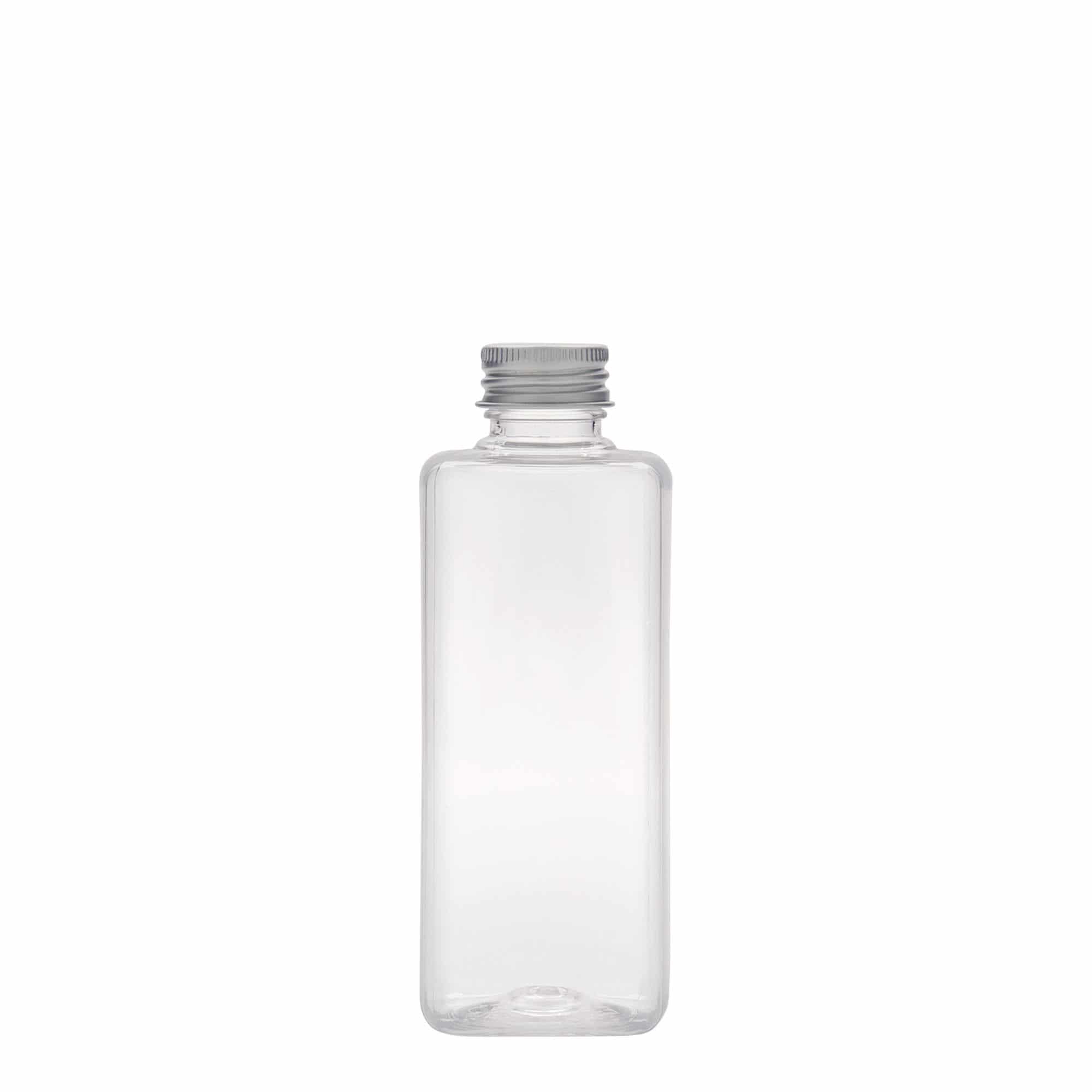 Botella de PET 'Karl' de 200 ml, cuadrada, plástico, boca: GPI 24/410 Botella de PET 'Karl' de 200 ml, cuadrada, plástico, boca: GPI 24/410
