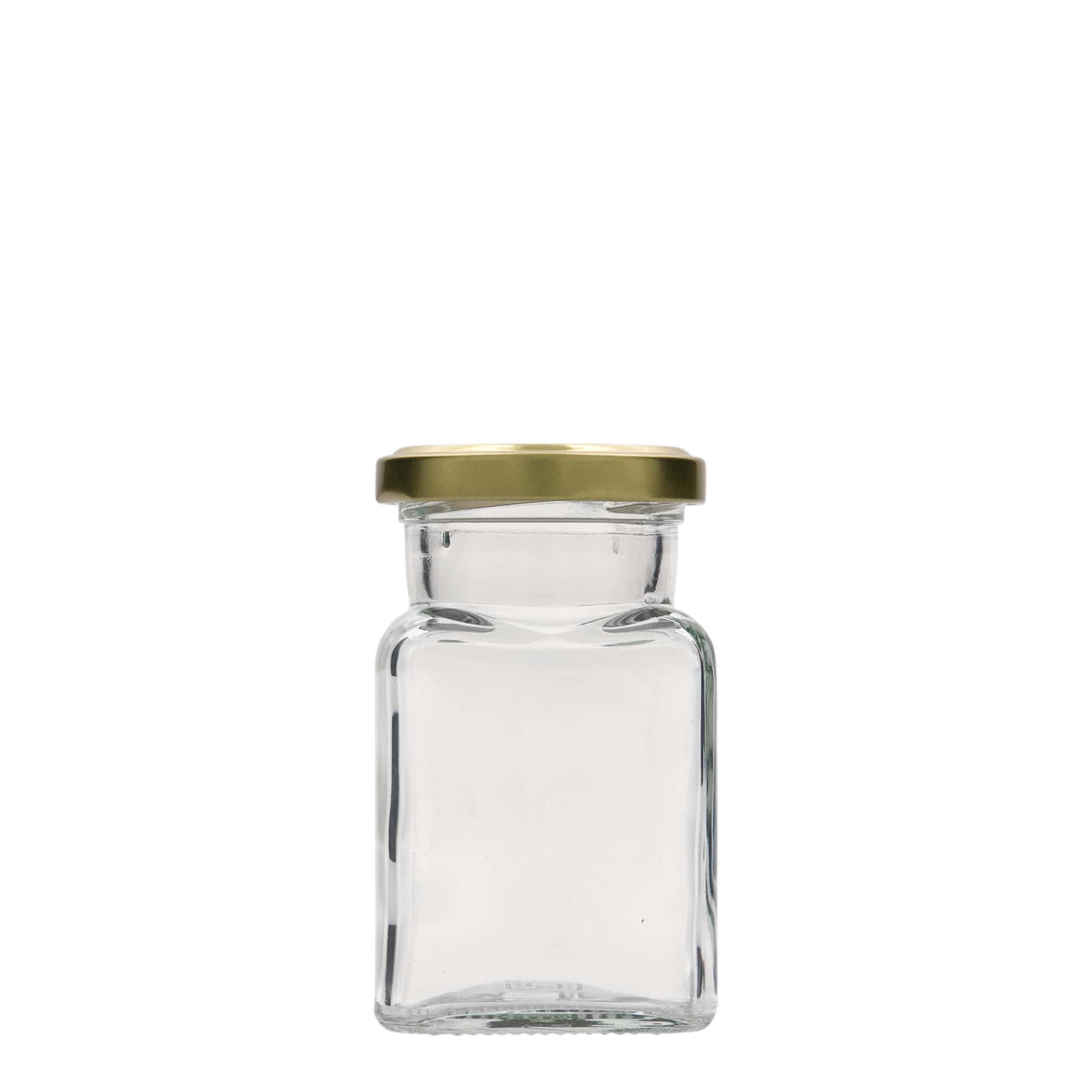 150 ml tarro cuadrado, boca: Twist-Off (TO 53)