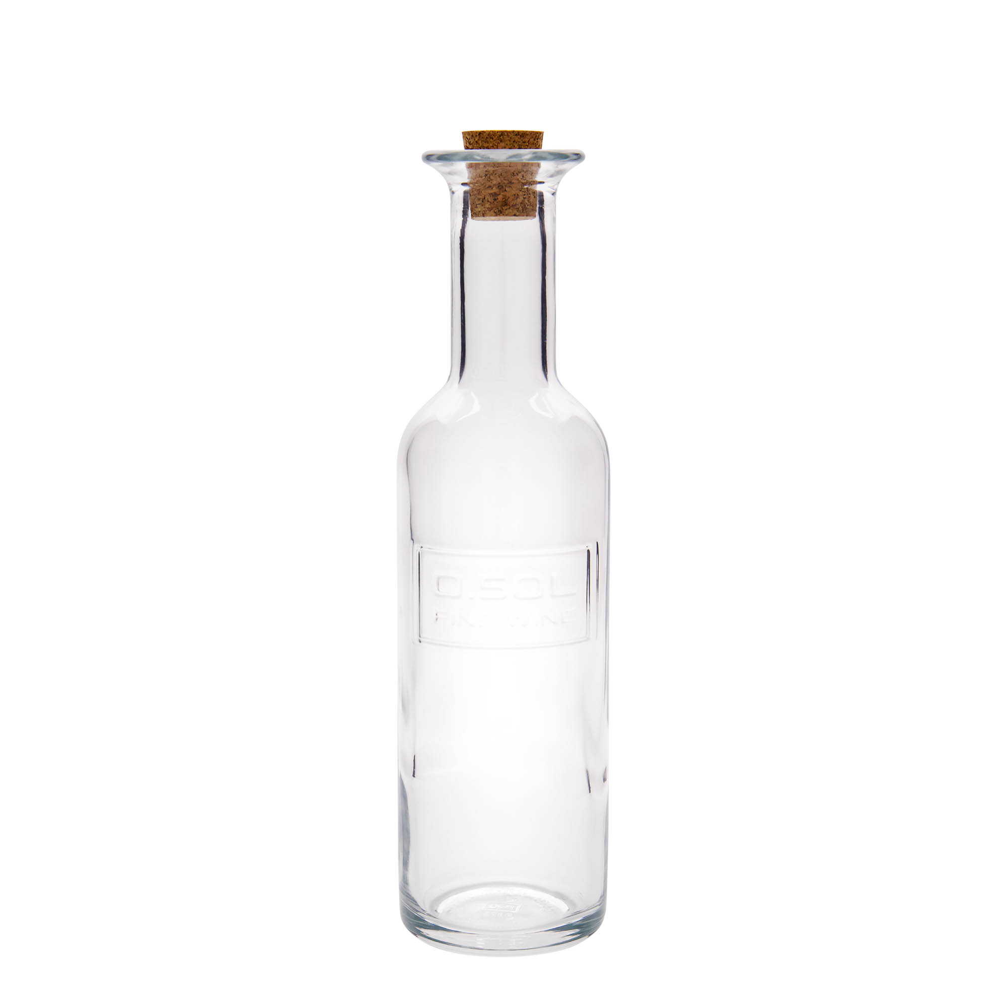 Botella de vidrio de 500 ml 'Optima Fine Wine', boca: corcho