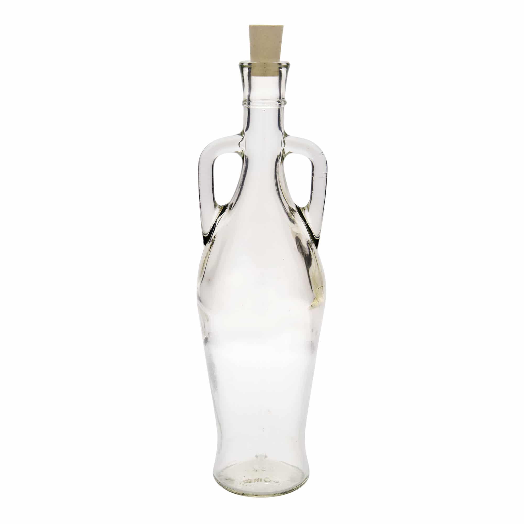 Botella de vidrio de 750 ml 'Ámfora', boca: corcho