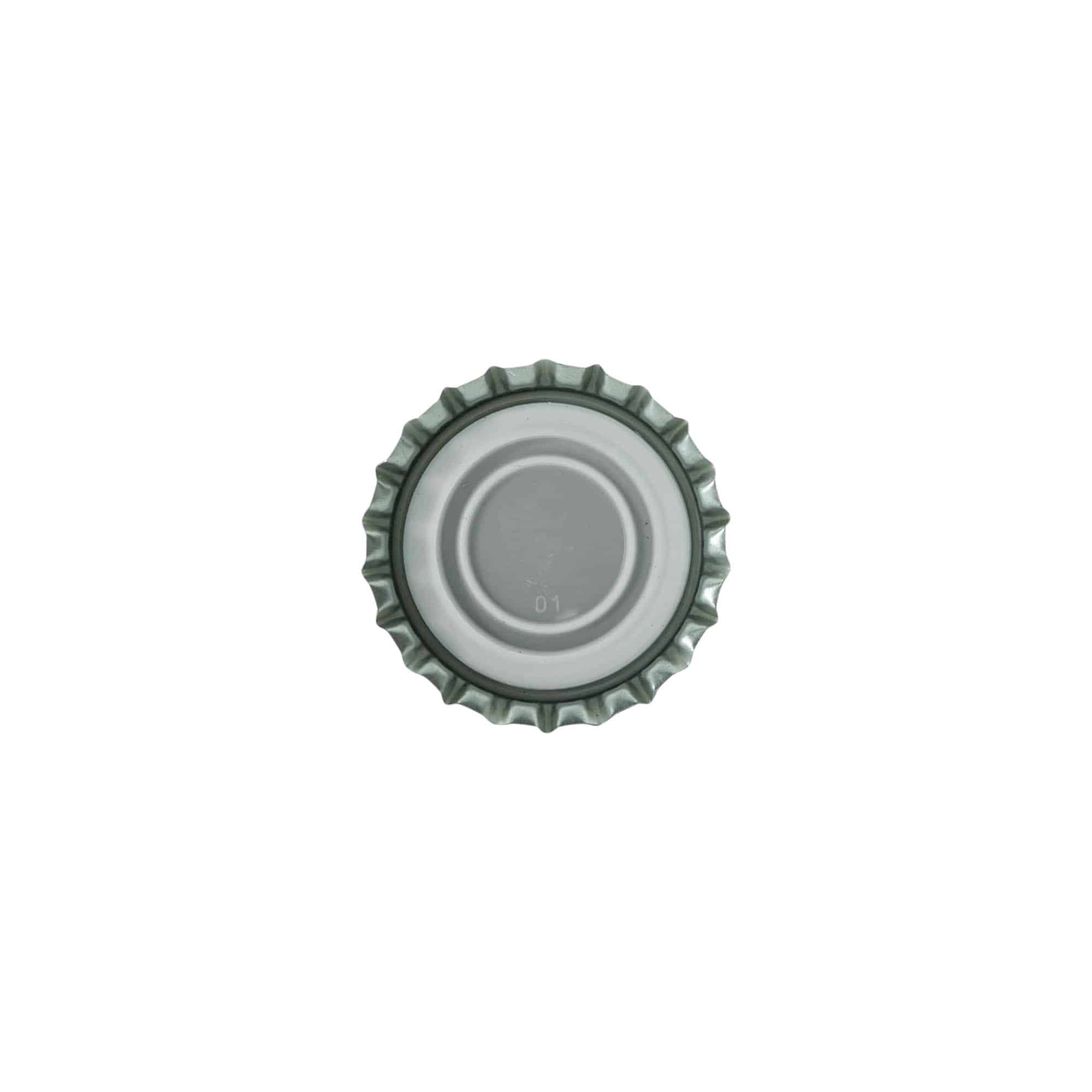Tapones corona 29 mm, metal, negro