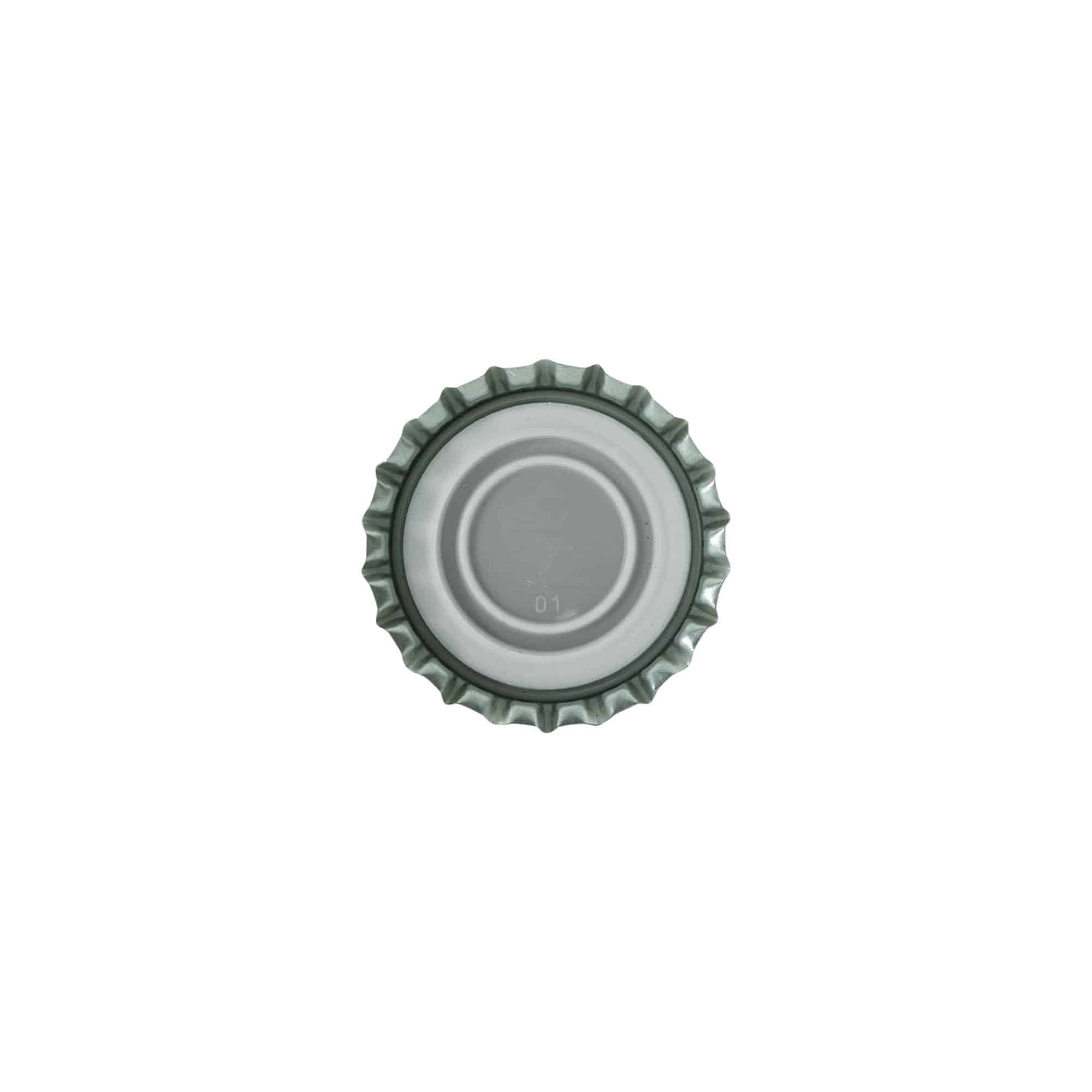Tapones corona 29 mm, metal, negro
