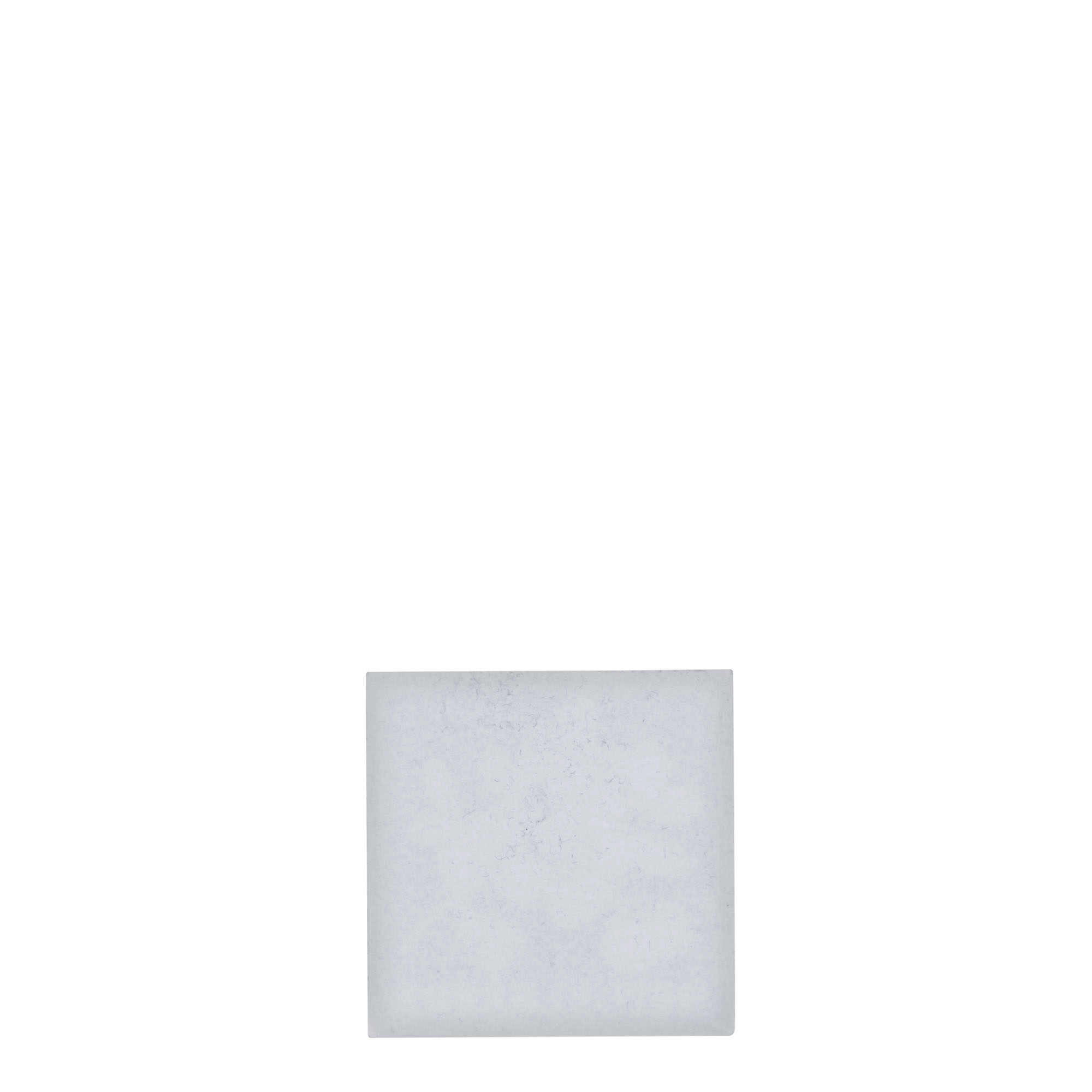 Etiqueta de estaño 'Arándano', cuadrada, metal, plateado