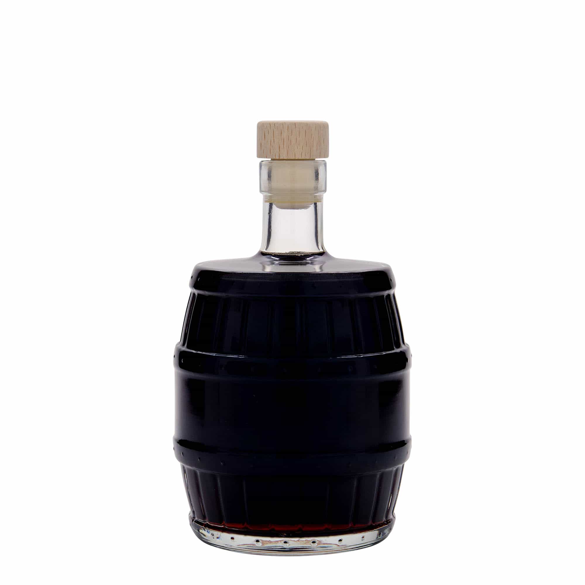 Botella de vidrio 'Barril' de 500 ml, boca: corcho