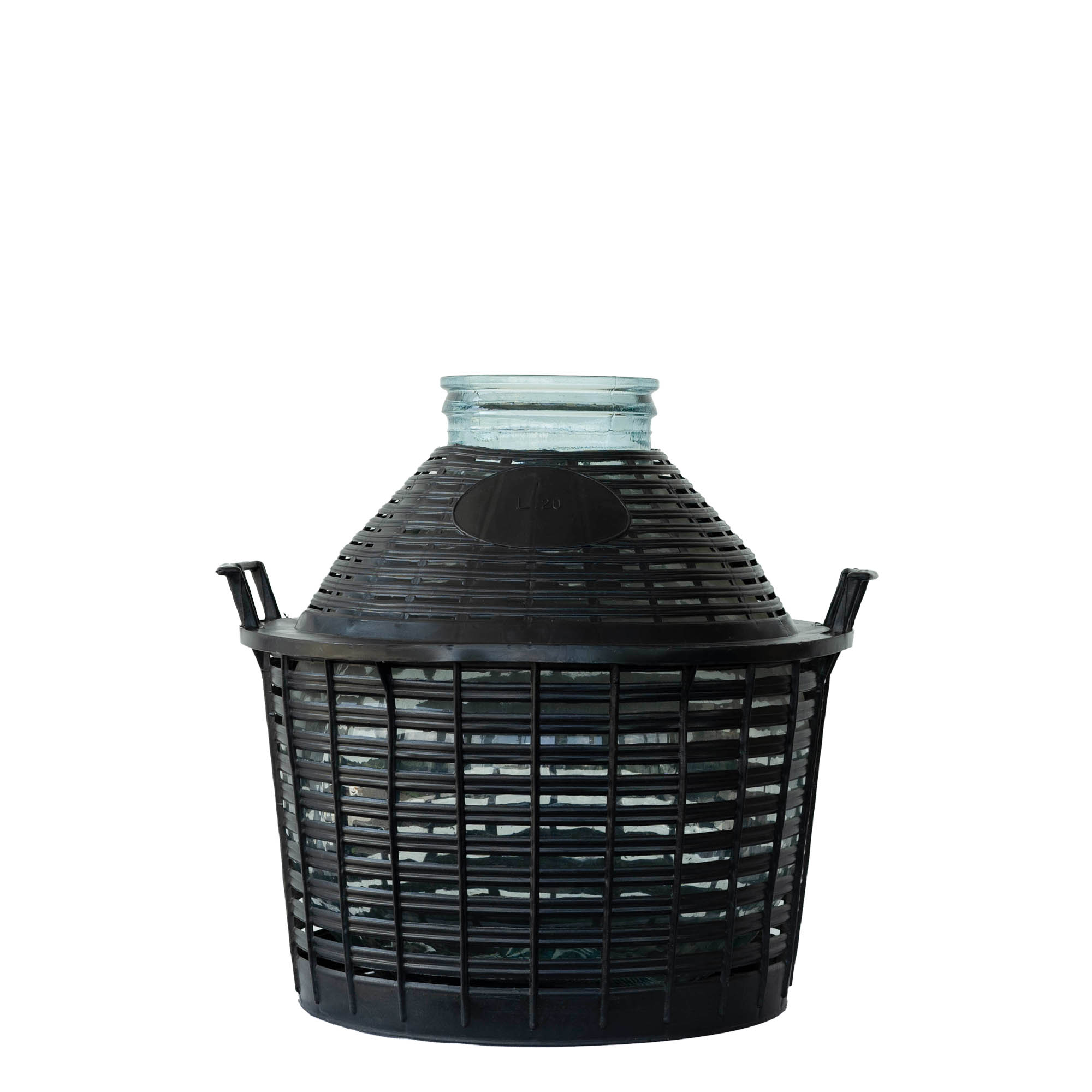 Botella de balón de 20 l, cuello ancho, vidrio, boca: cierre de rosca Botella de balón de 20 l, cuello ancho, vidrio, boca: cierre de rosca