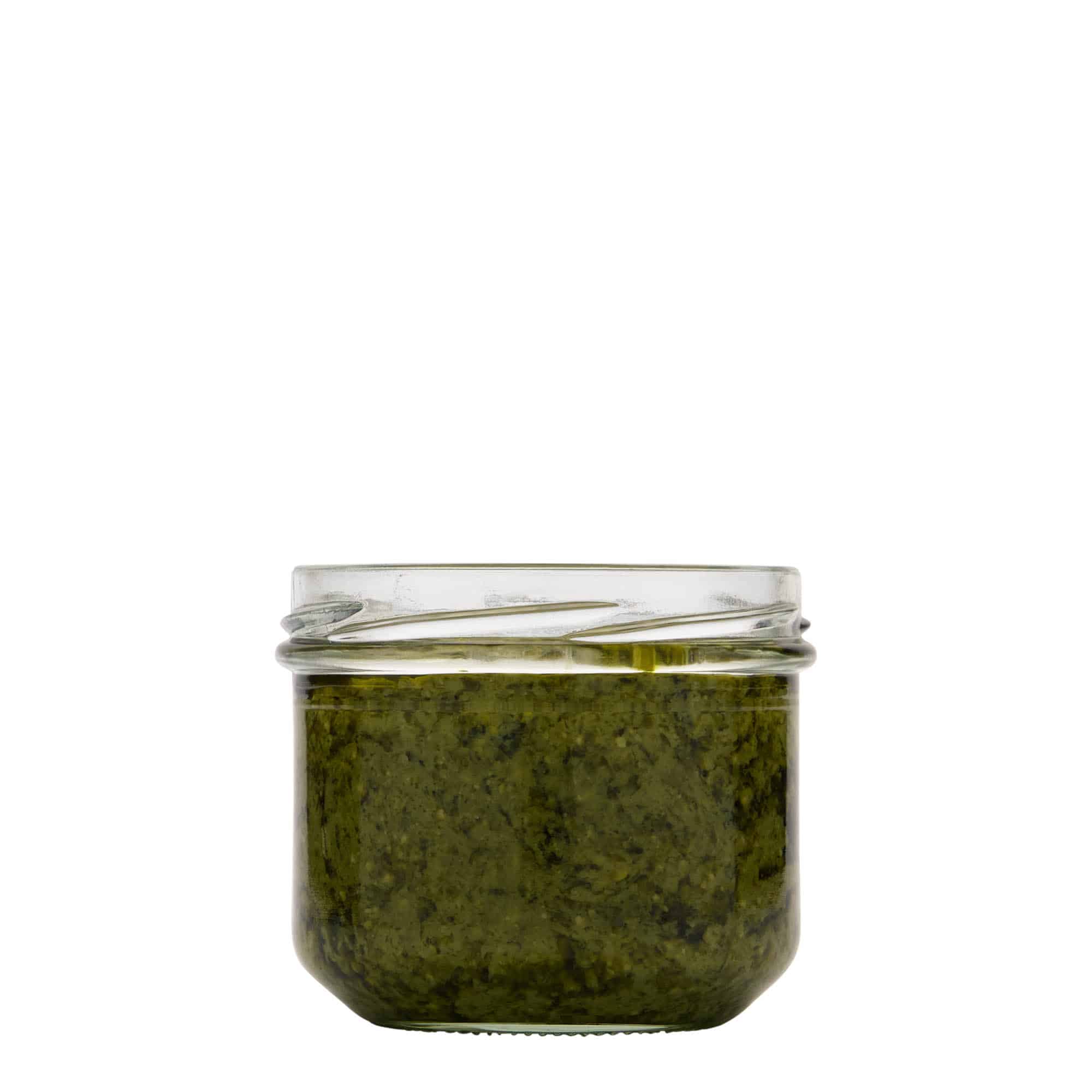 Tarro de vidrio cilíndrico de 250 ml, boca: Twist-Off (TO 82)