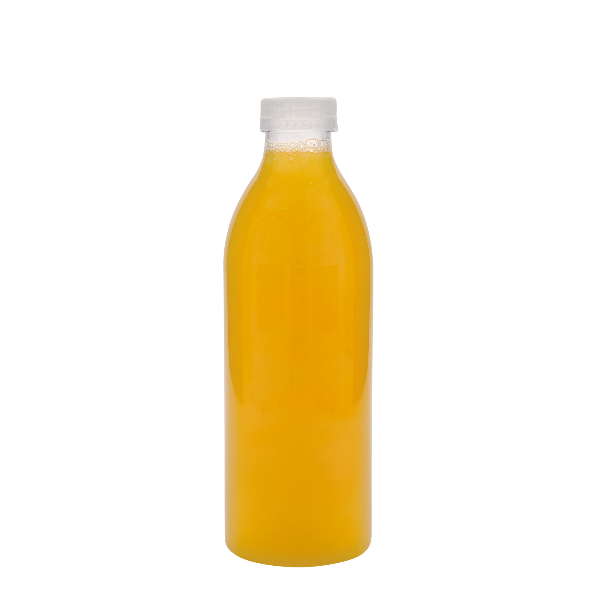 Botella PET estándar de 1.000 ml, plástico, boca: 38 mm
