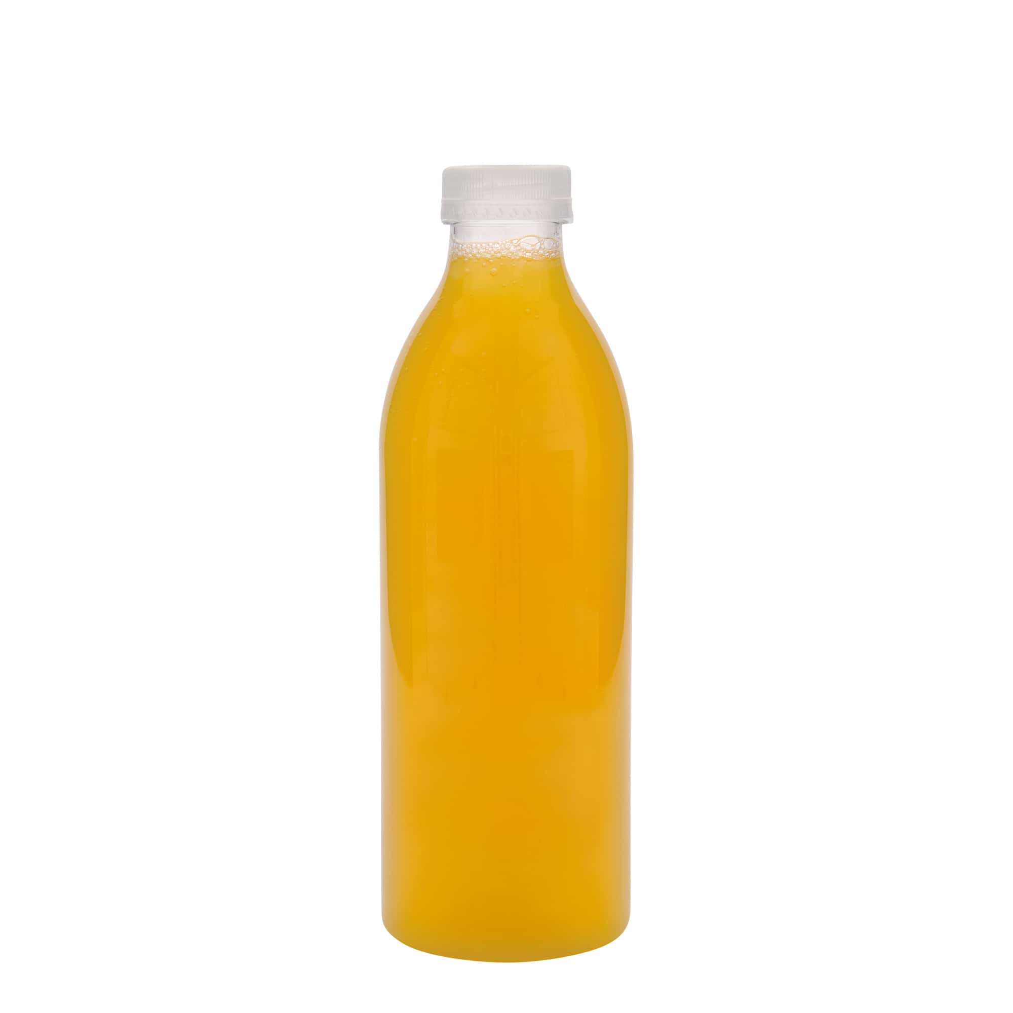 Botella PET estándar de 1.000 ml, plástico, boca: 38 mm