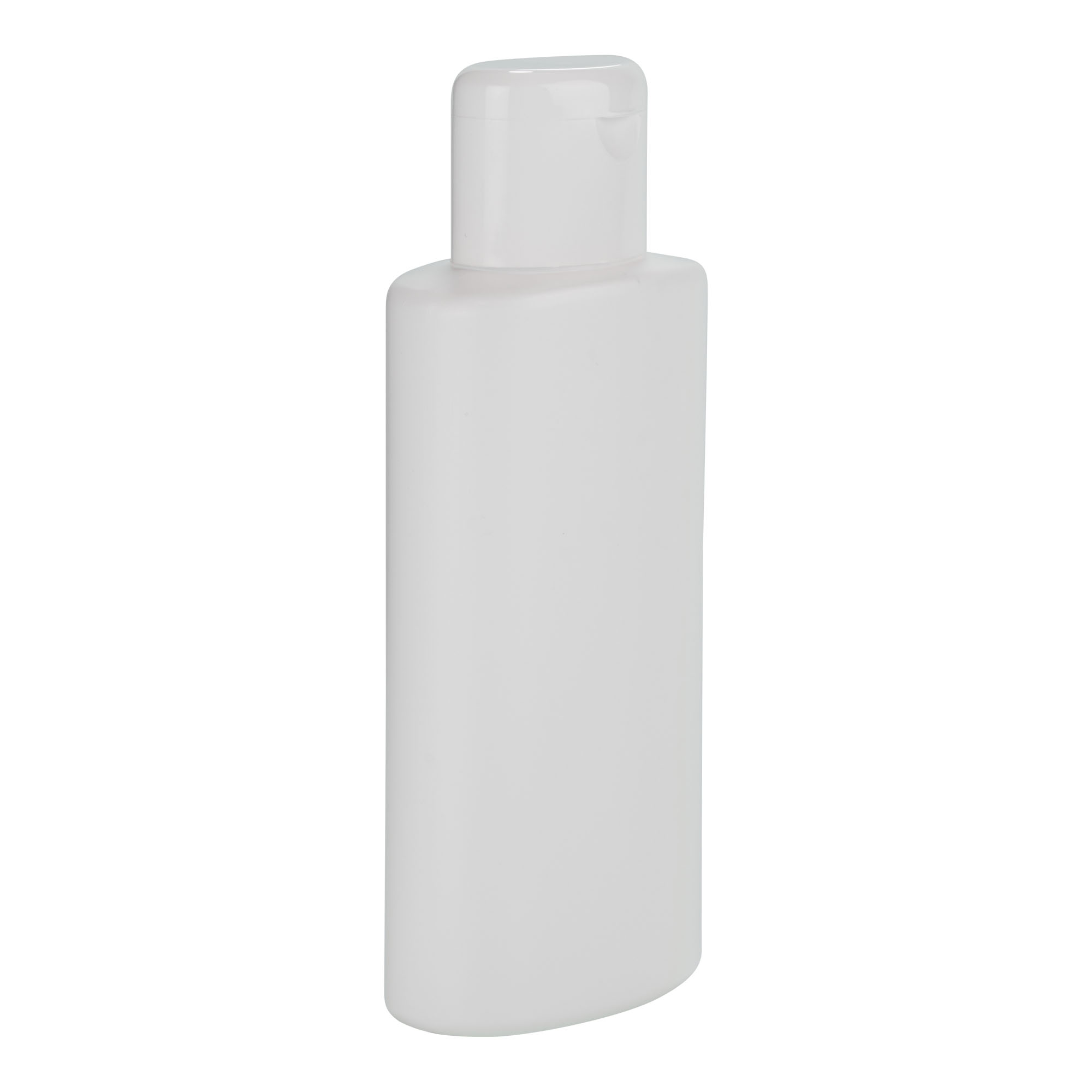 Botella de plástico de 250 ml 'Indy', ovalada, HDPE, blanca, boca: cierre roscado Botella de plástico de 250 ml 'Indy', ovalada, HDPE, blanca, boca: cierre roscado