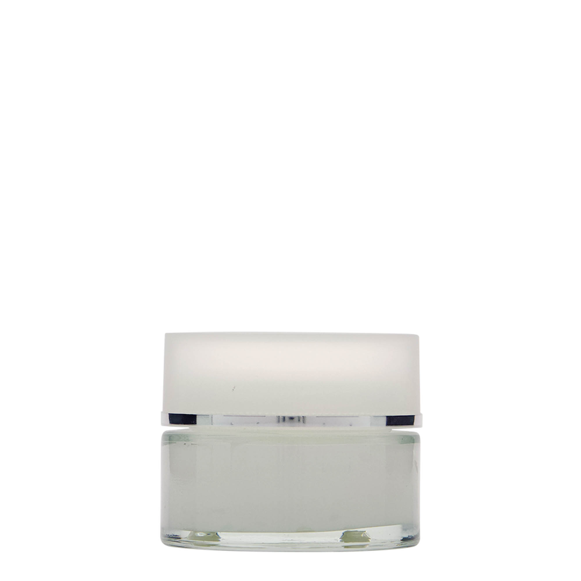 50 ml tarro «Clear Edition», vidrio, boca: cierre de rosca