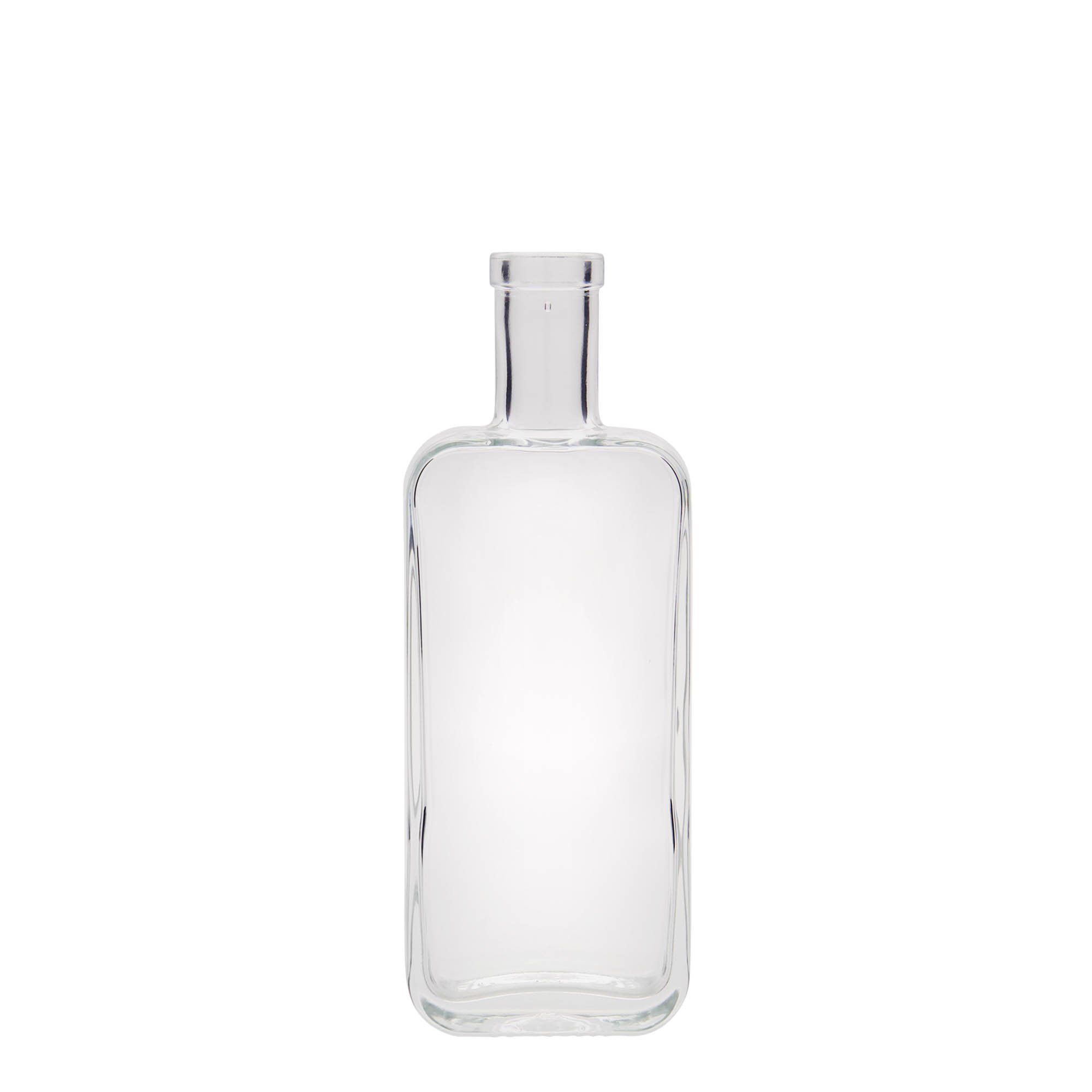 Botella de cristal de 200 ml 'Nice', rectangular, boca: corcho Botella de cristal de 200 ml 'Nice', rectangular, boca: corcho