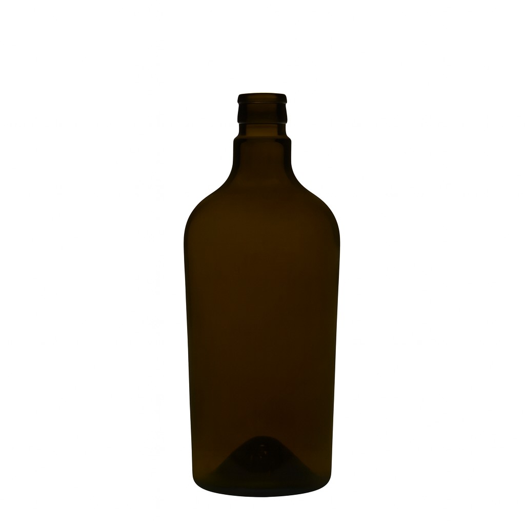 Botella de vinagre/aceite de 750 ml 'Oleum', vidrio, verde antiguo, boca: DOP