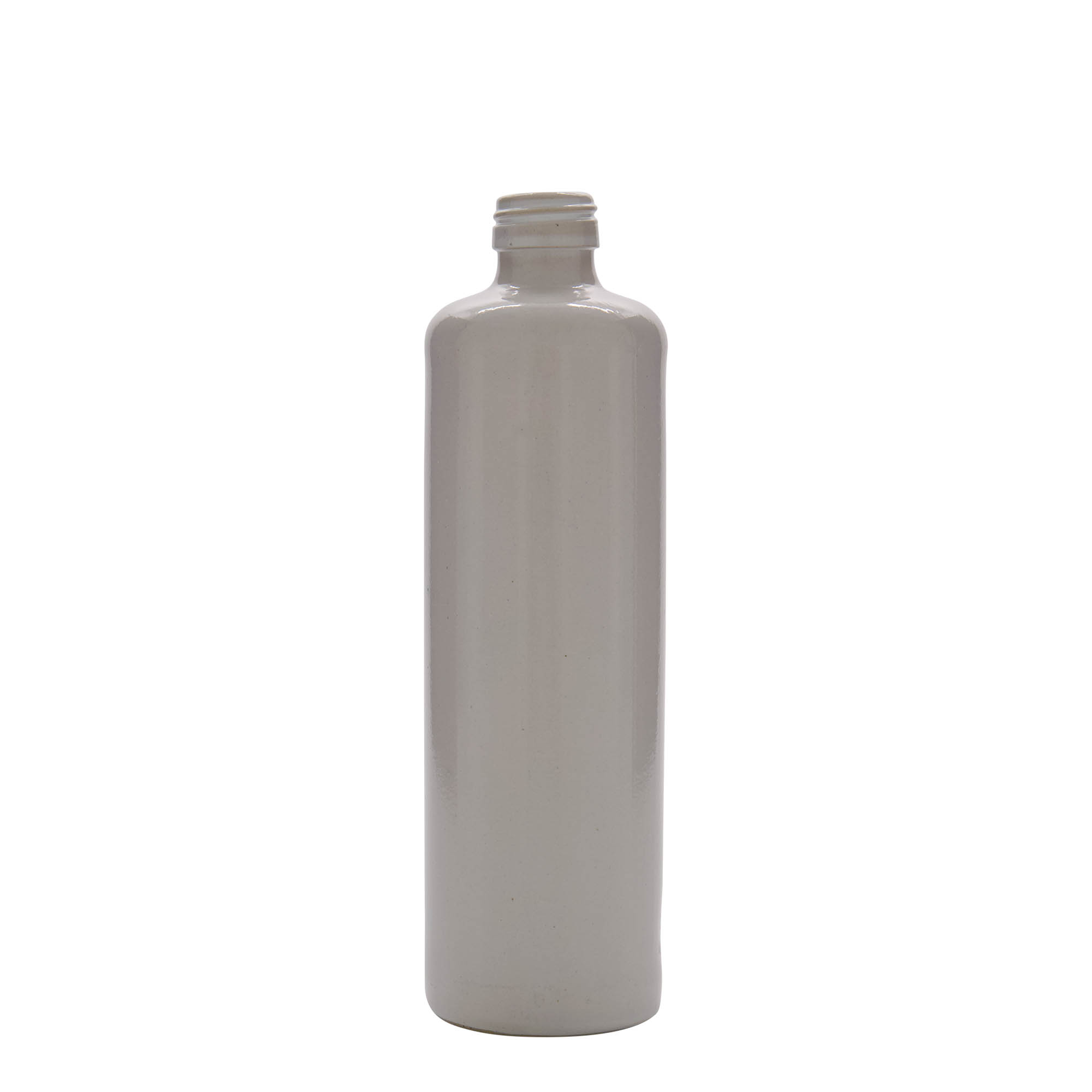 Jarra de barro de 500 ml, gres, blanca, boca: PP 31,5 Jarra de barro de 500 ml, gres, blanca, boca: PP 31,5